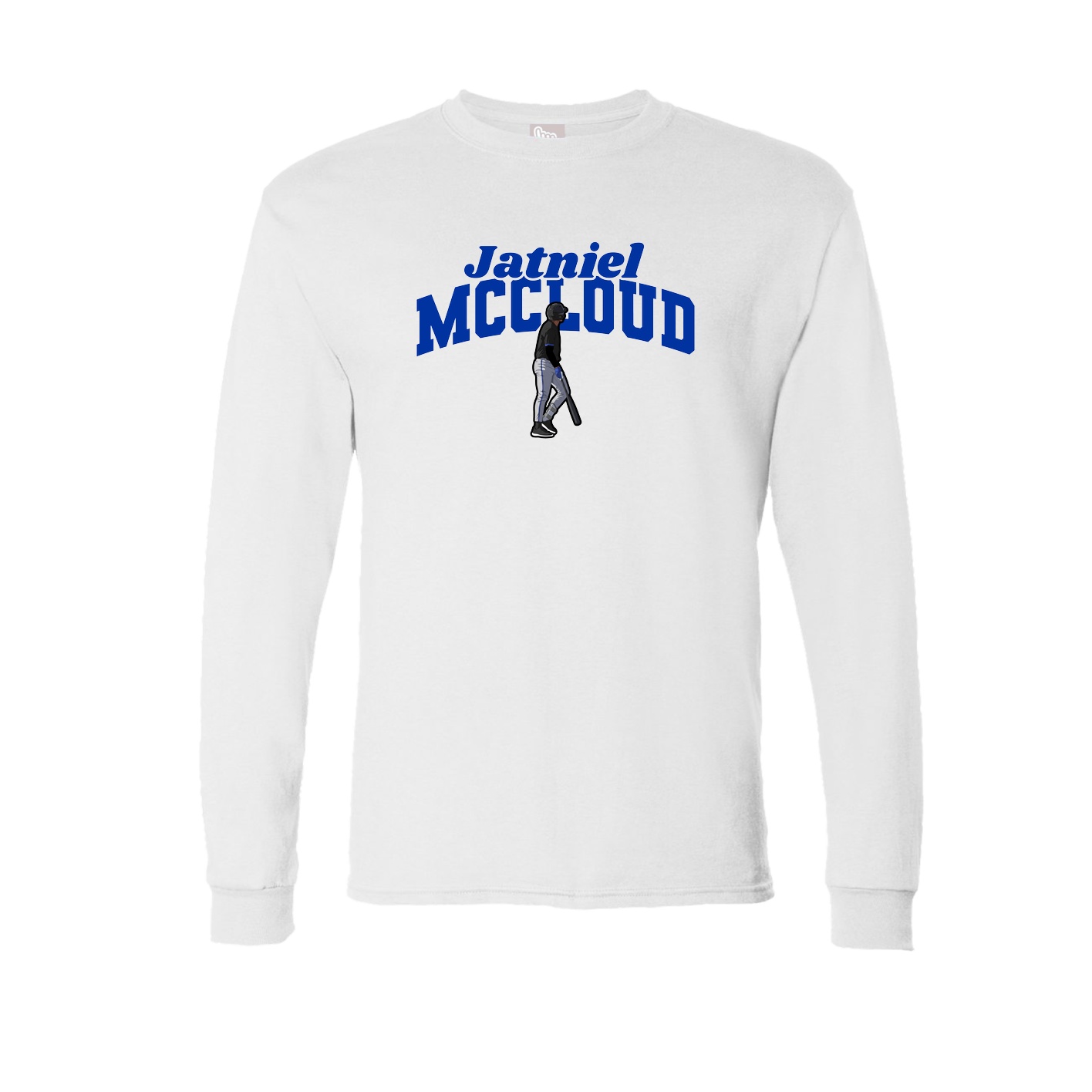 Long Sleeve Tee — Signature Arch in White