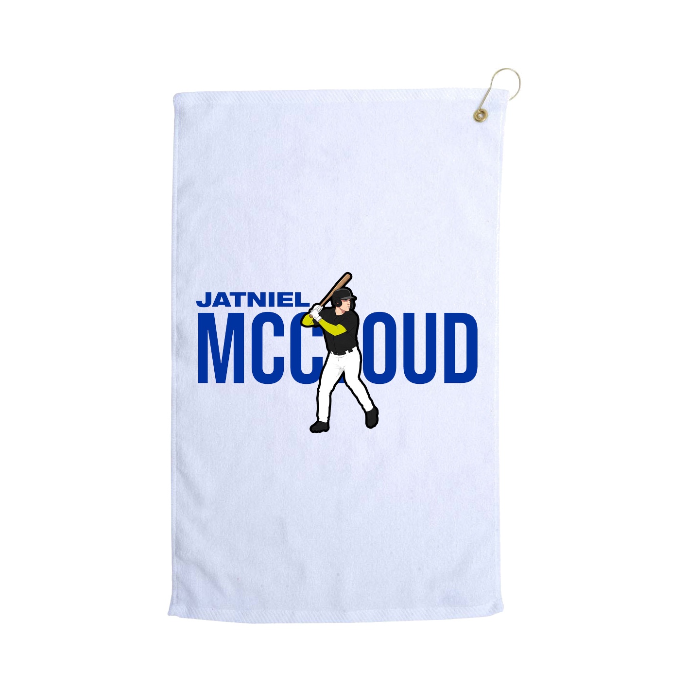 Golf Towel — Player Name in White