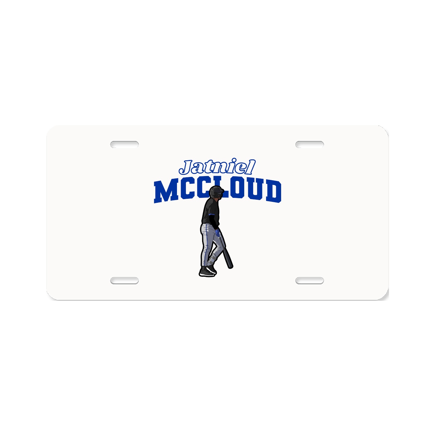 License Plate — Name Arch in Classic