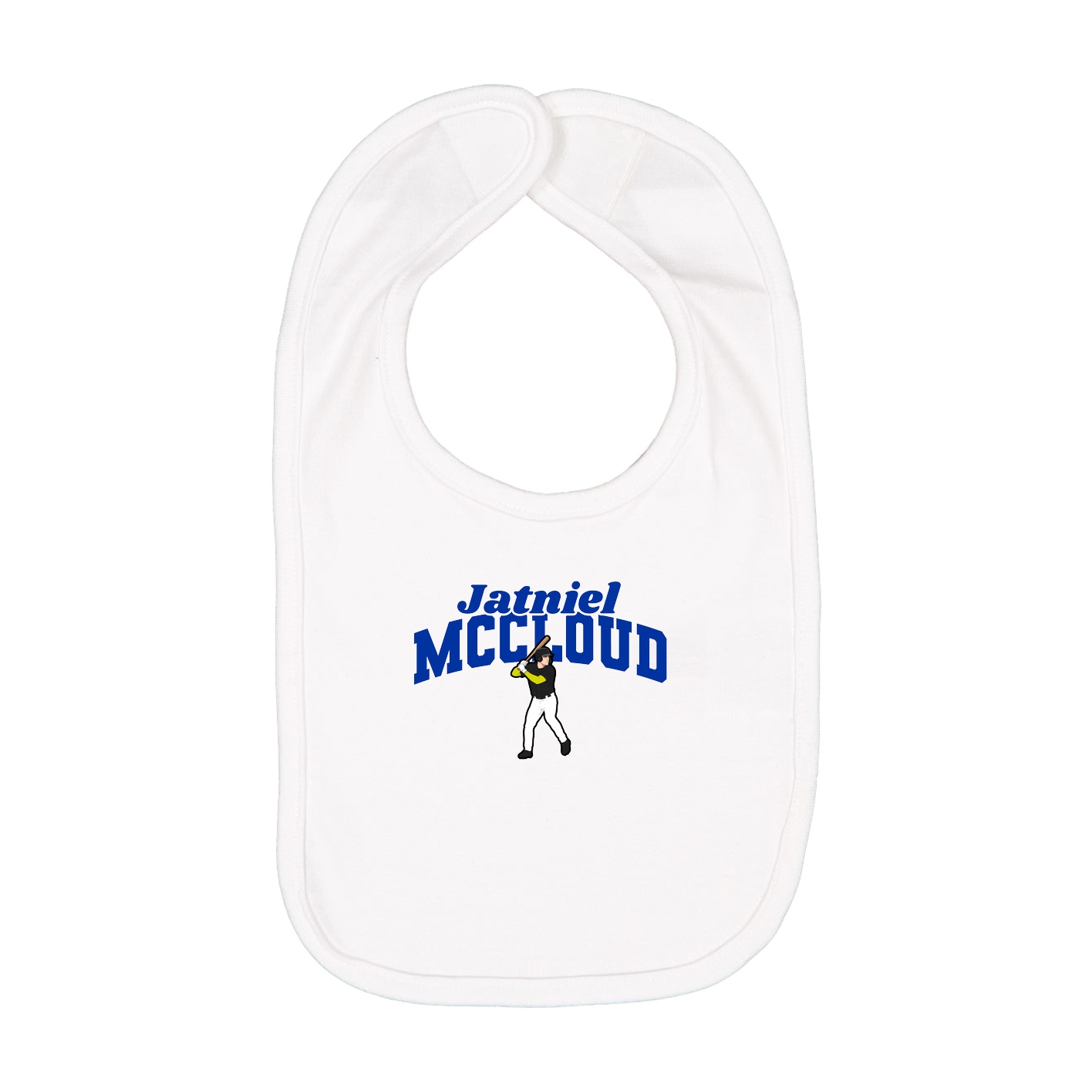 Infant Bib — Signature Arch in White