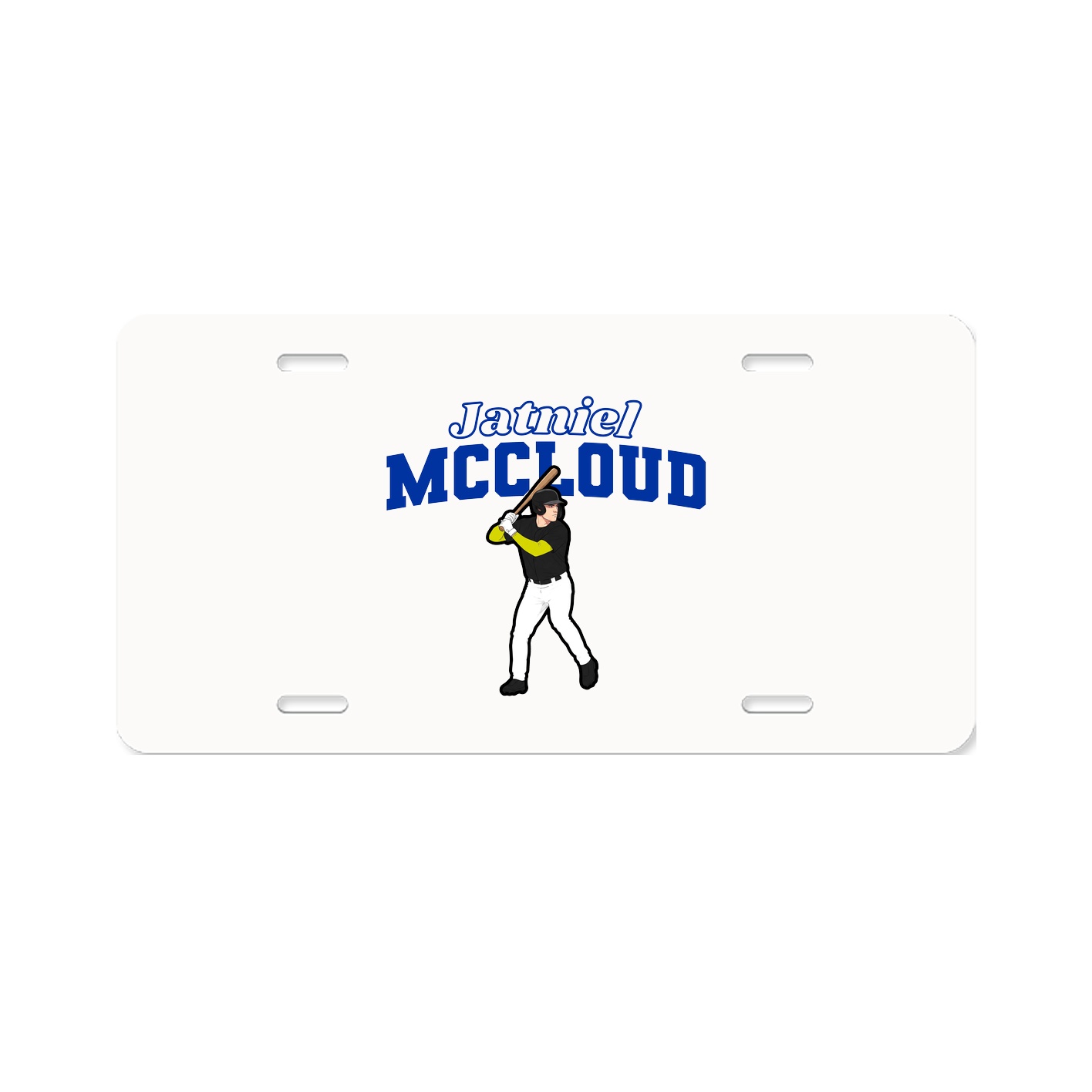 License Plate — Name Arch in Classic