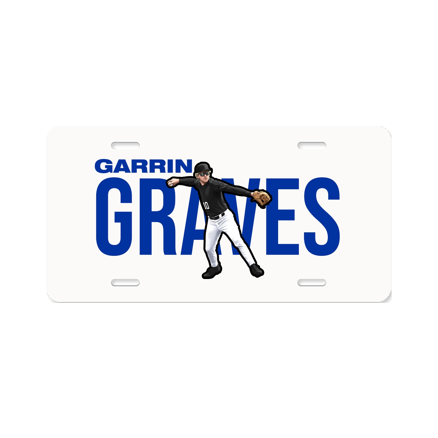 License Plate — Player Name in Classic