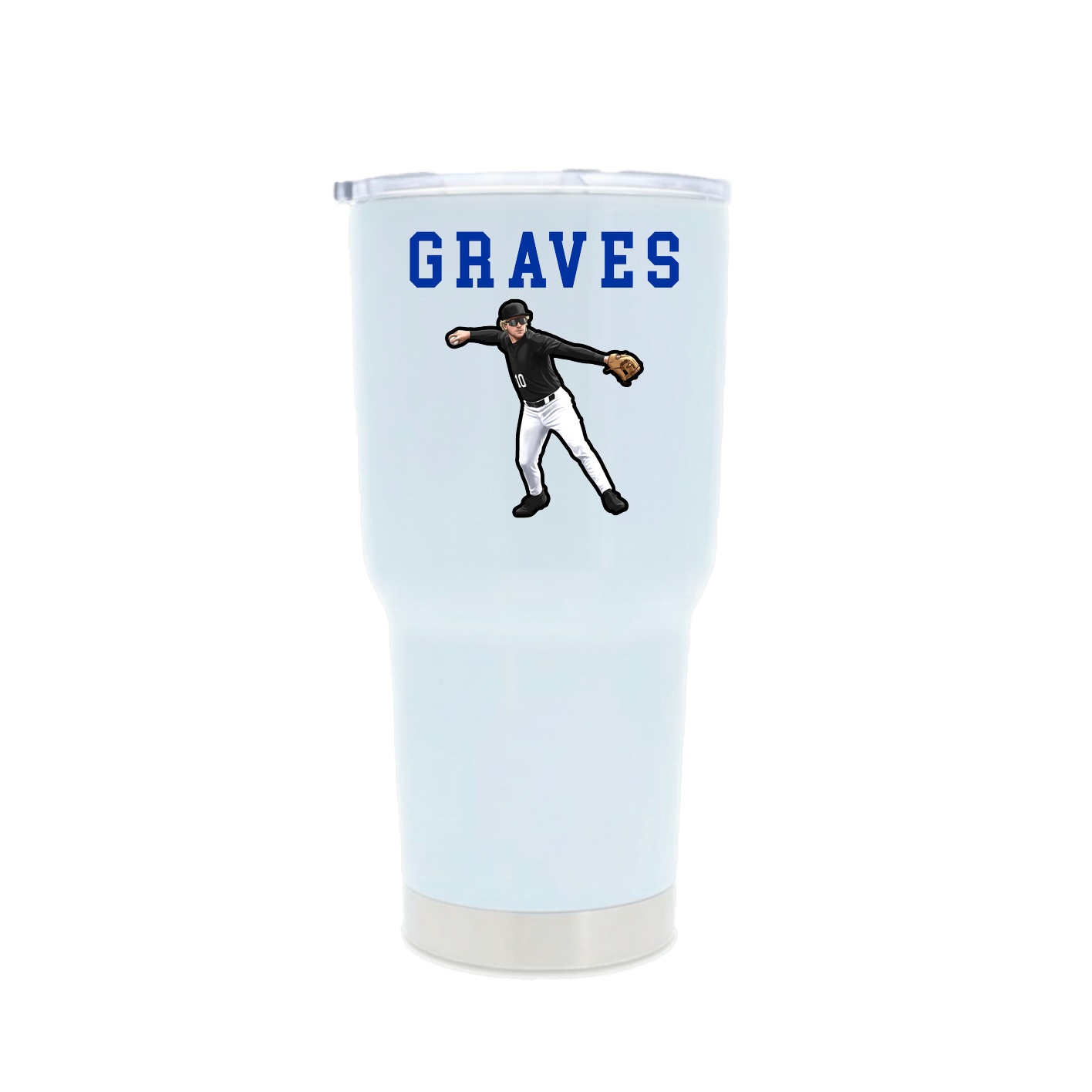 30oz Stainless Steel Tumbler — Shirsey in White