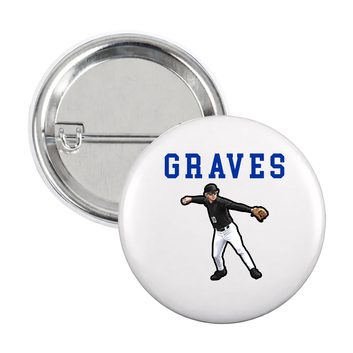Game Day Button — Shirsey in White