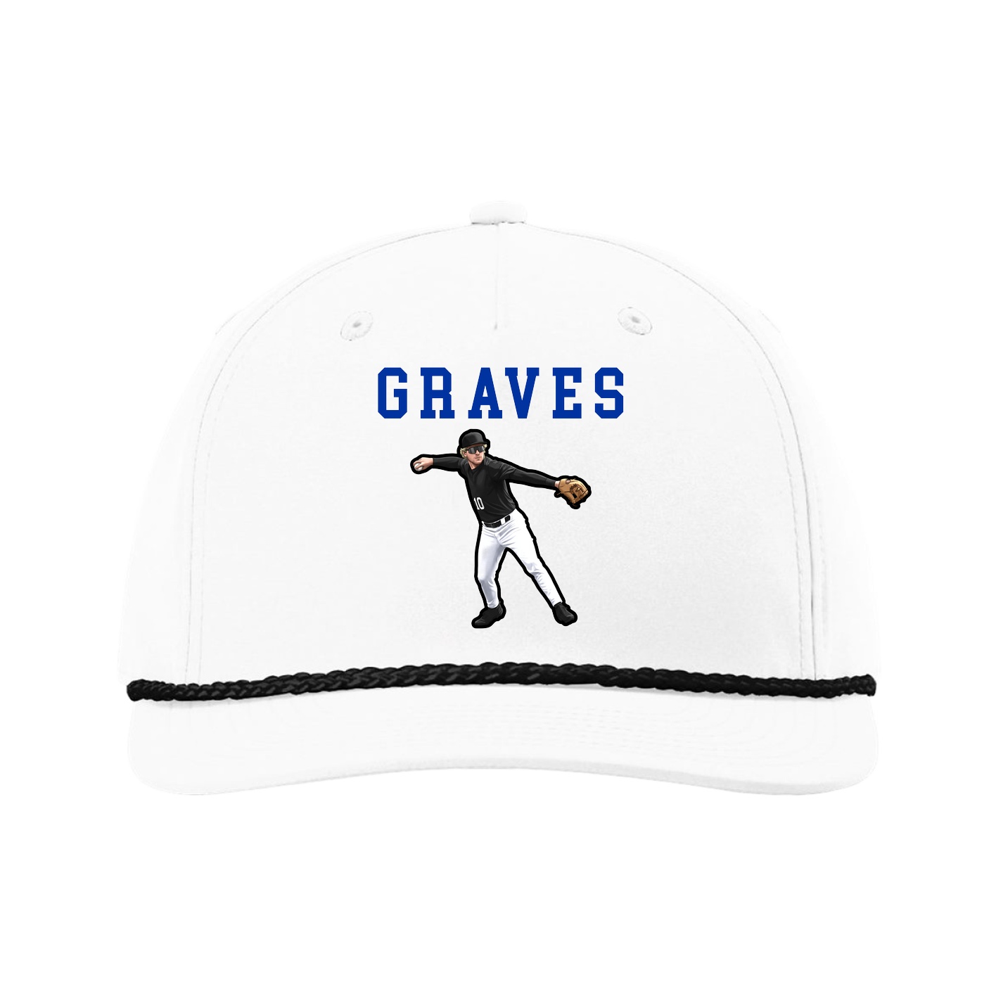 Five-Panel Classic Rope Cap — Shirsey in White