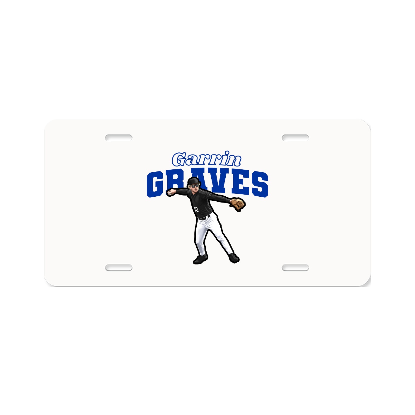 License Plate — Name Arch in Classic