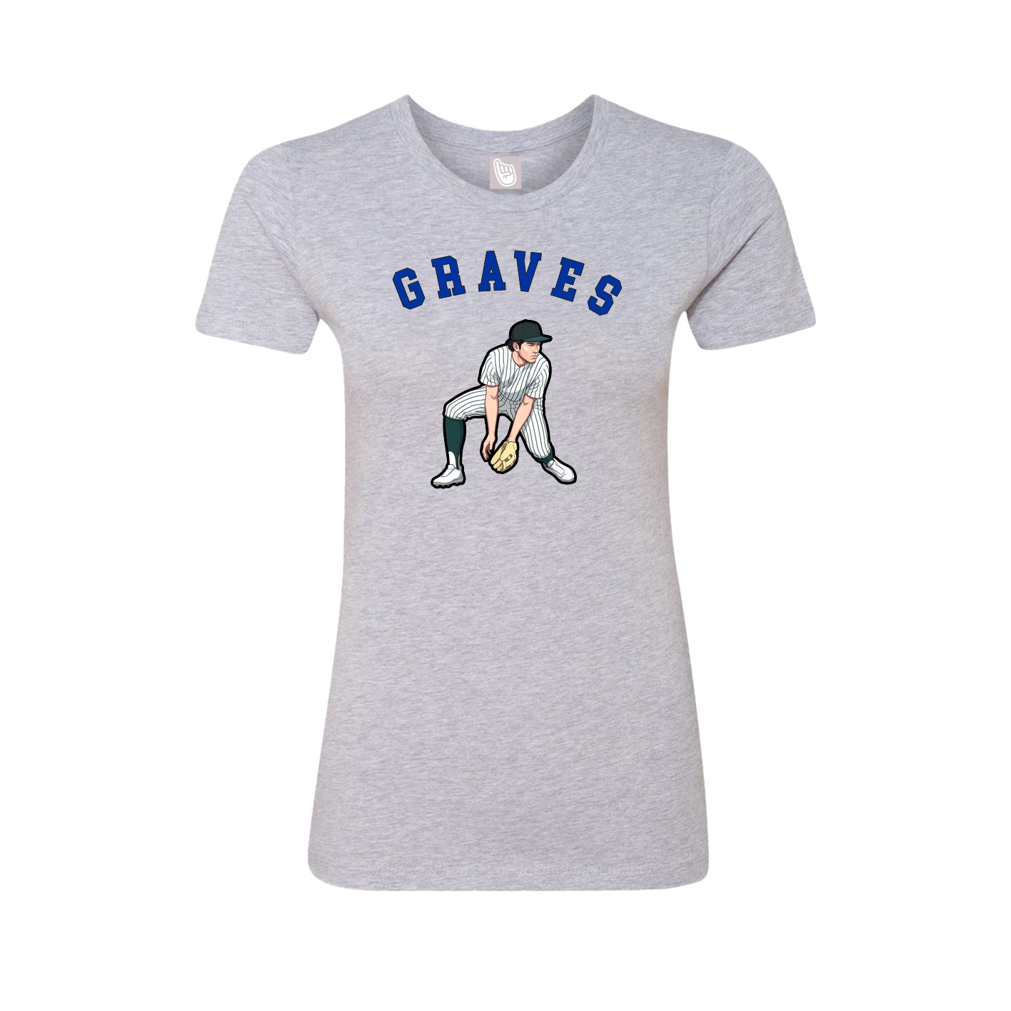 Fitted Women's Tee — Shirsey Arch in Grey