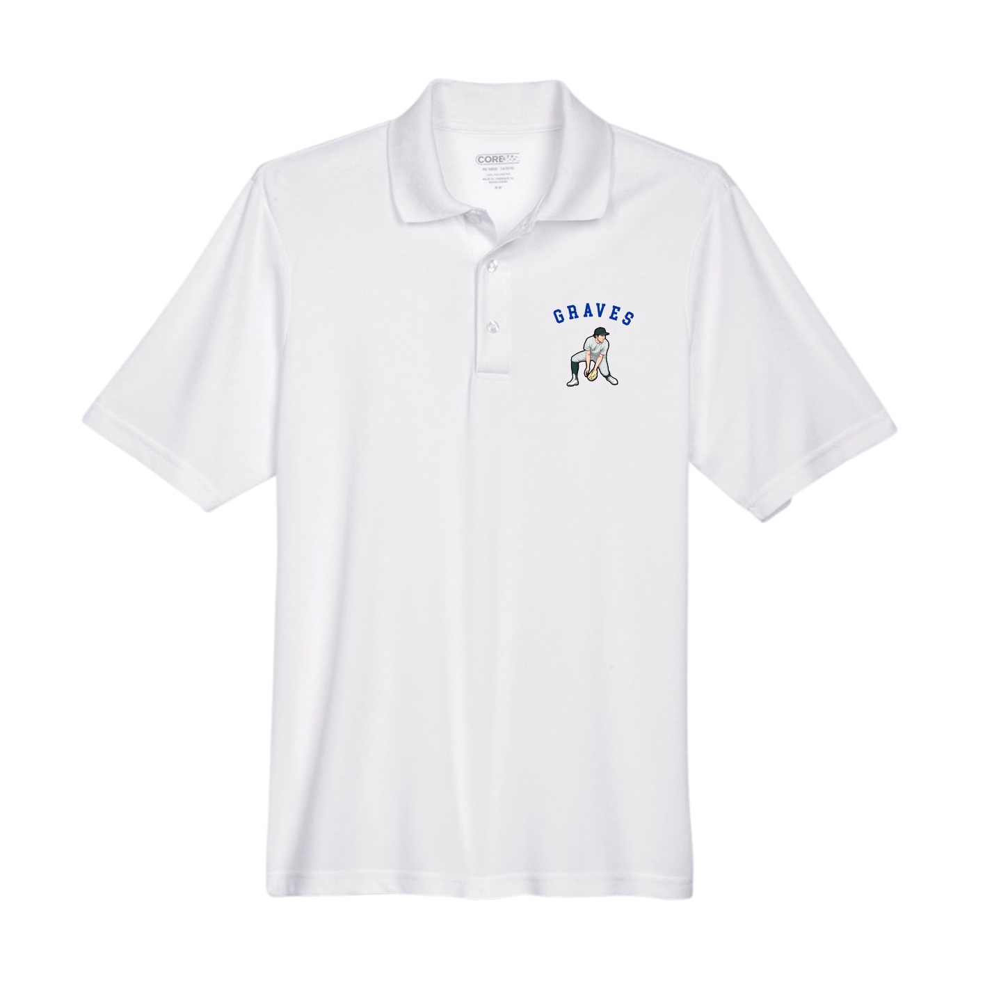 Performance Polo — Shirsey Arch in White