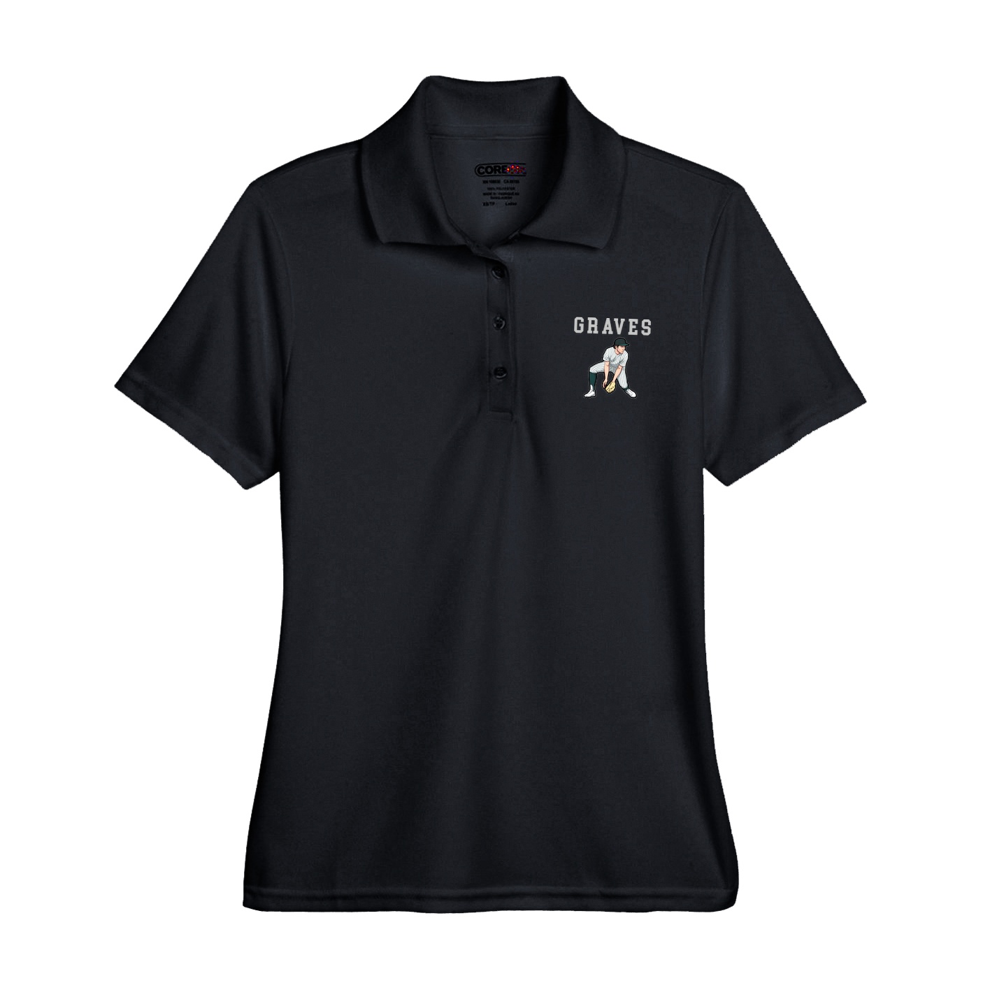 Womens Performance Polo — Shirsey in Black