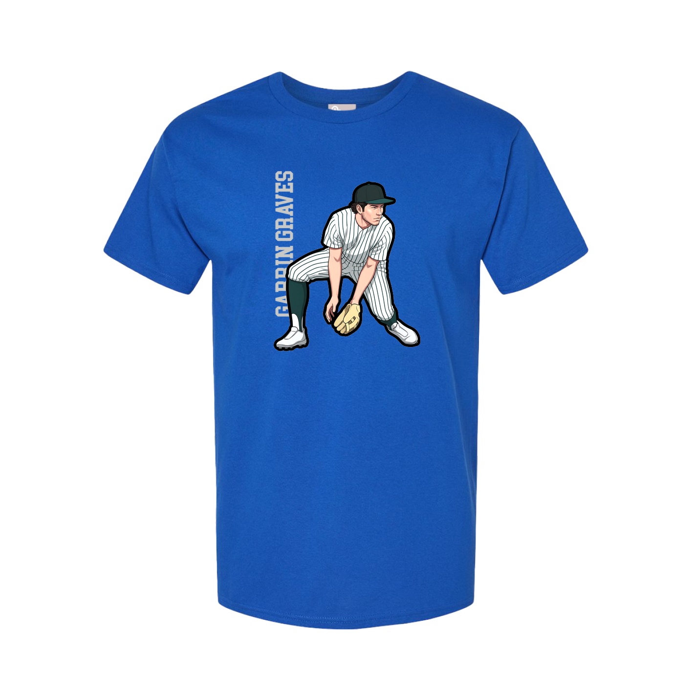 Tee — Name Vertical in Royal