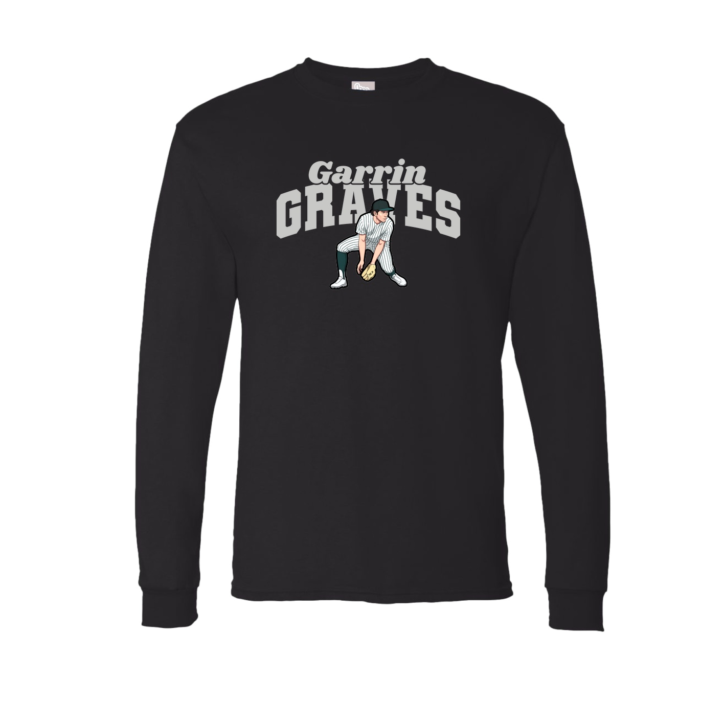 Long Sleeve Tee — Signature Arch in Black