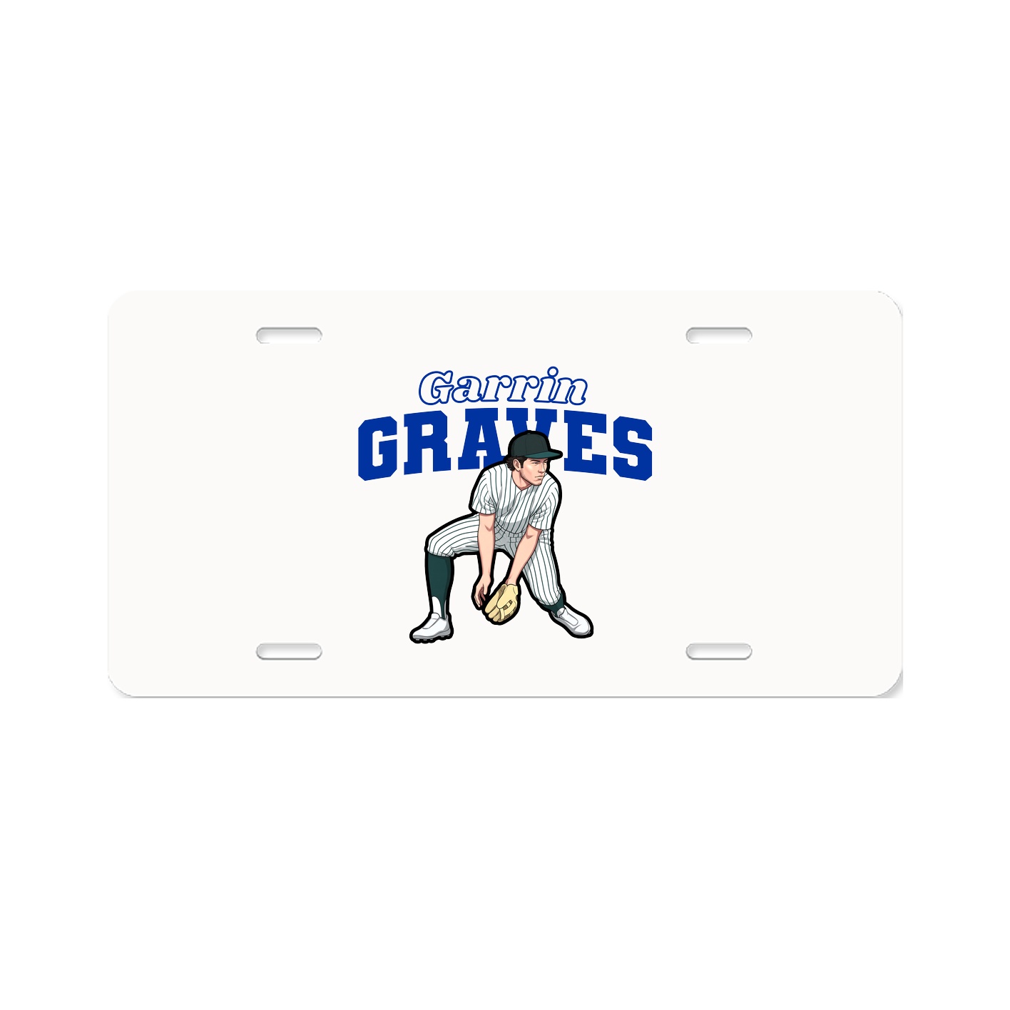 License Plate — Name Arch in Classic