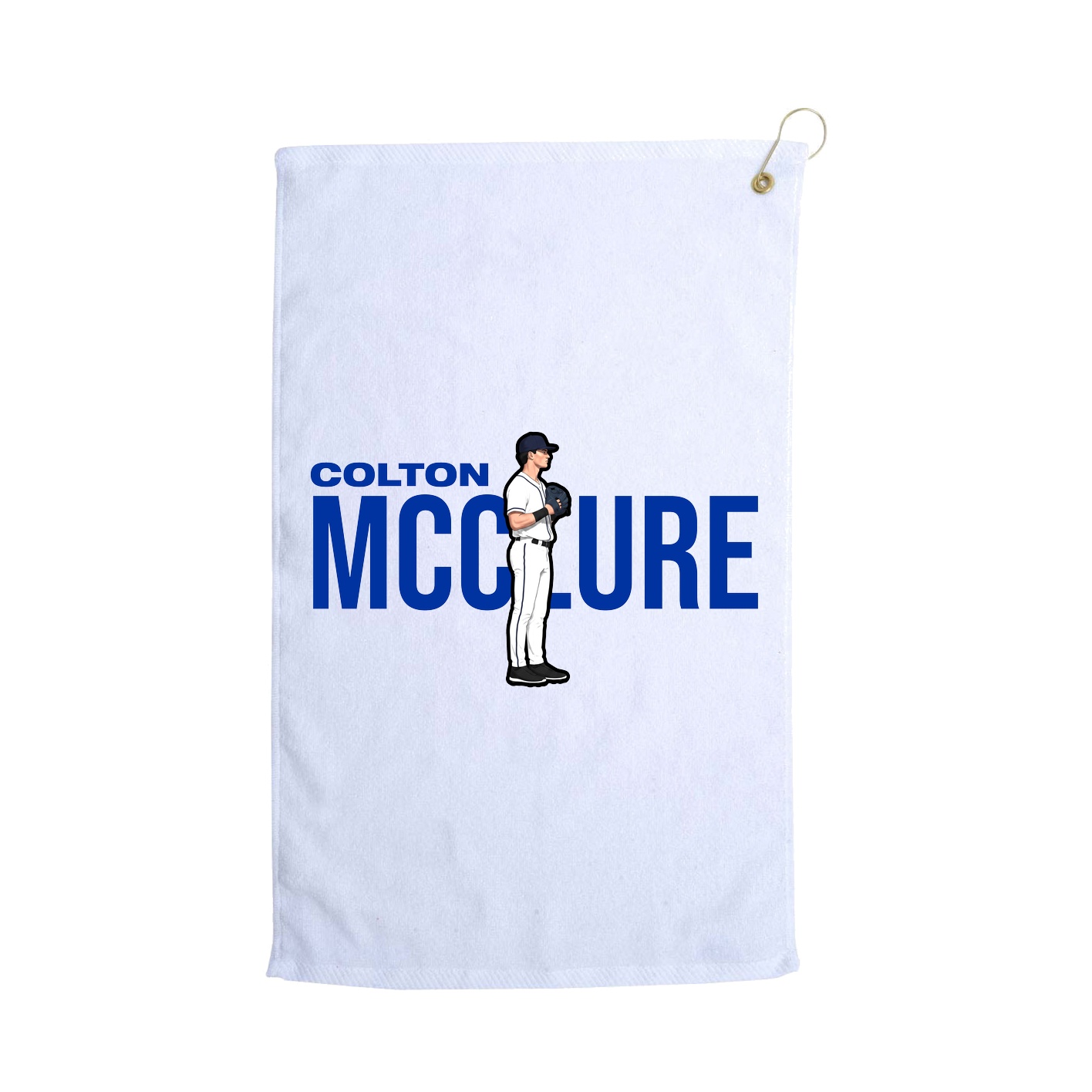 Golf Towel — Player Name in White