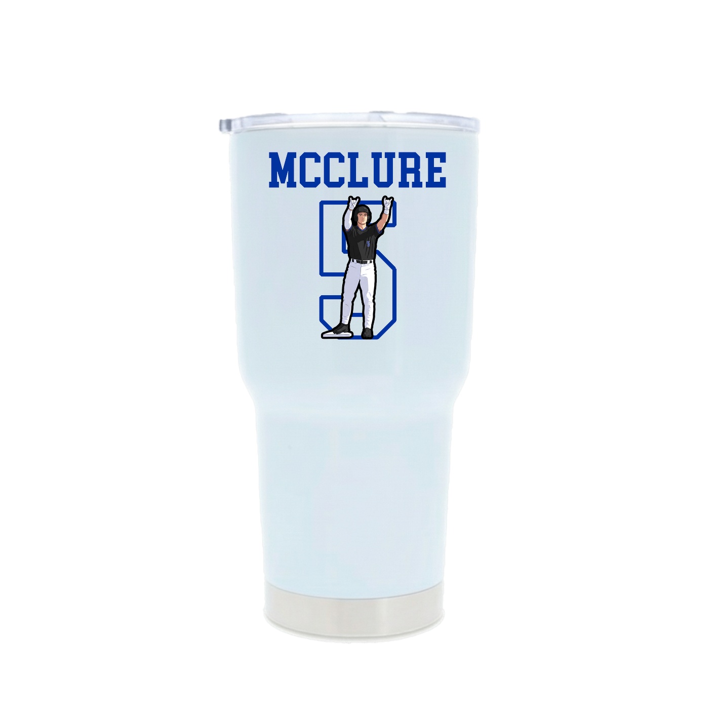 30oz Stainless Steel Tumbler — Shirsey in White