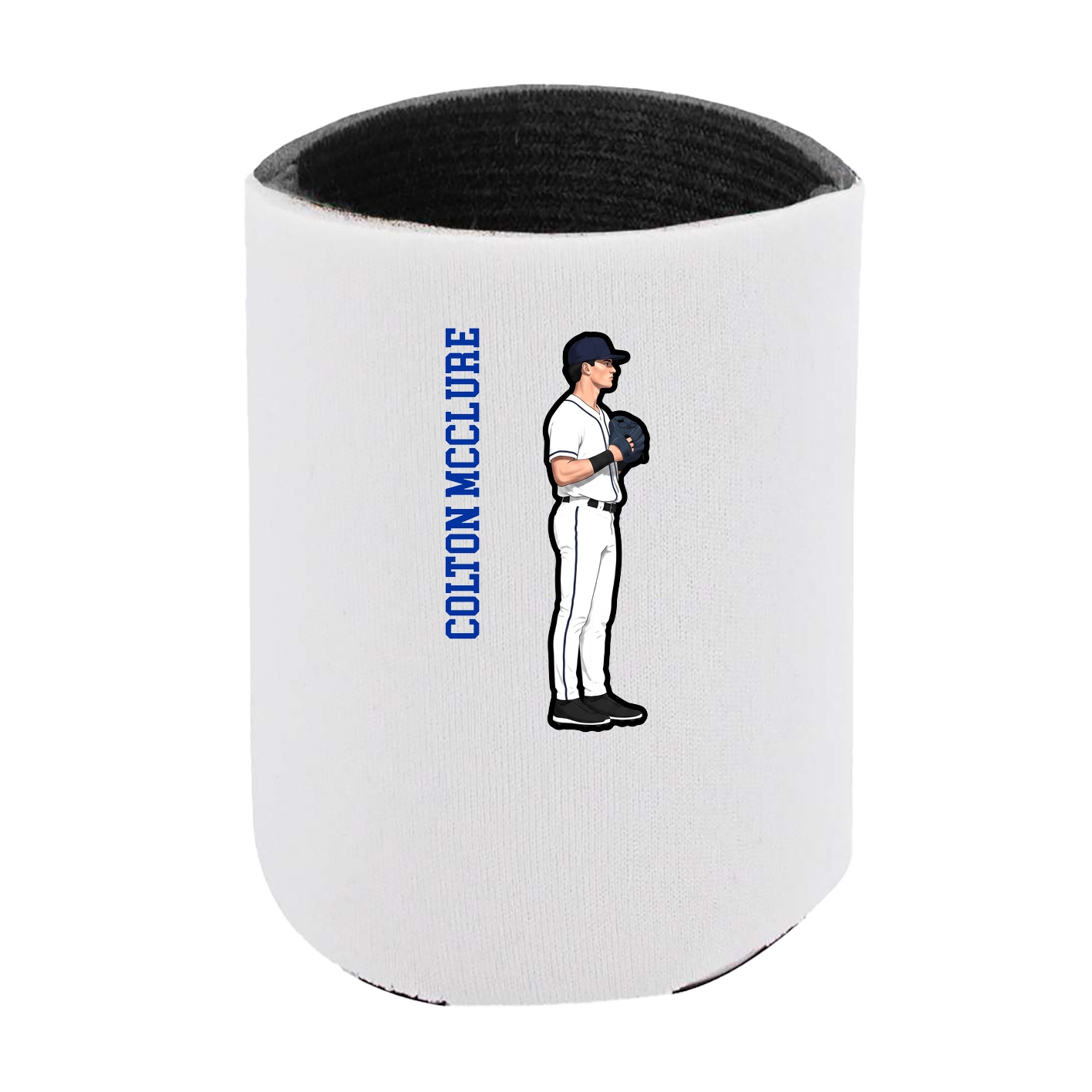 Can Holder — Name Vertical in White