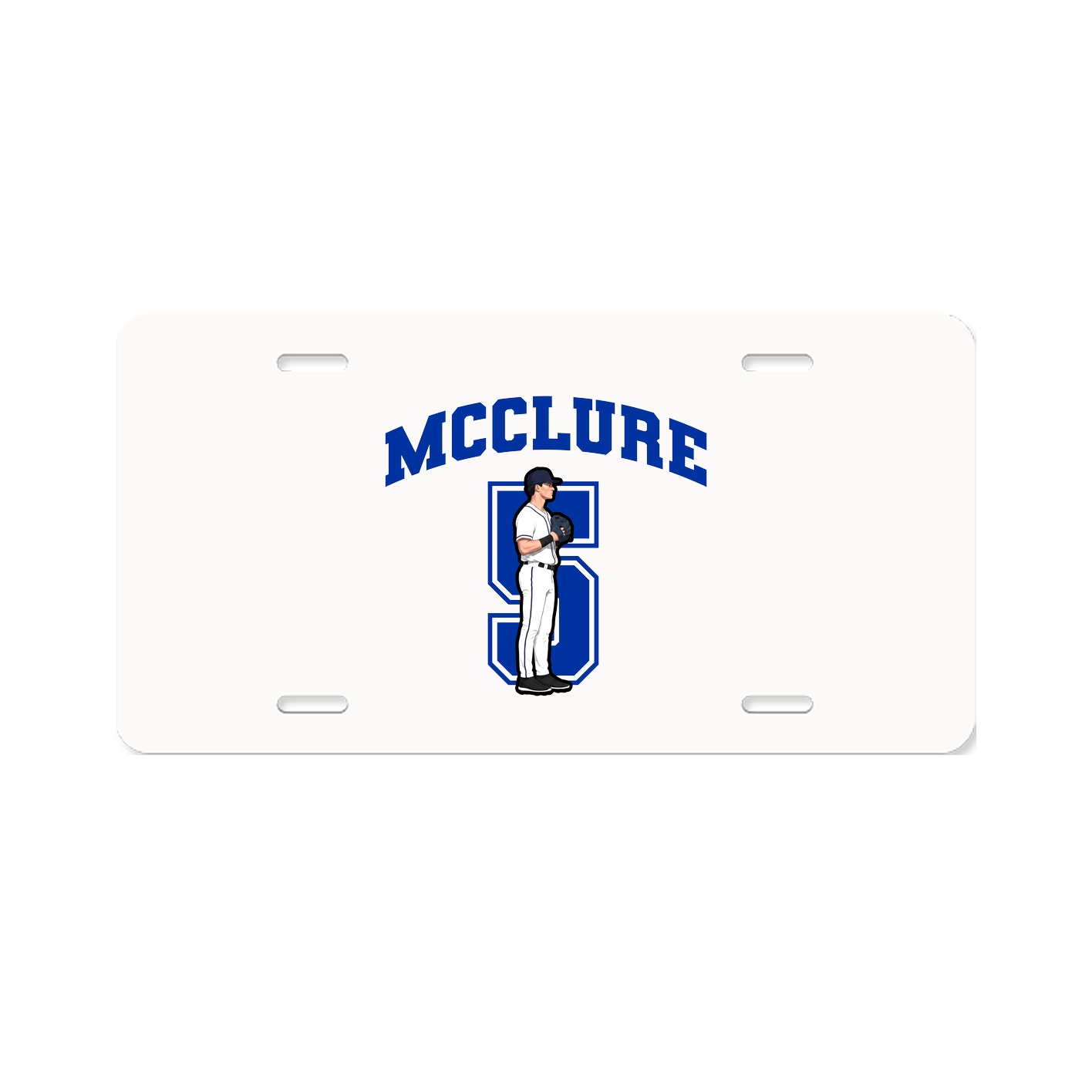 License Plate — Number in Classic