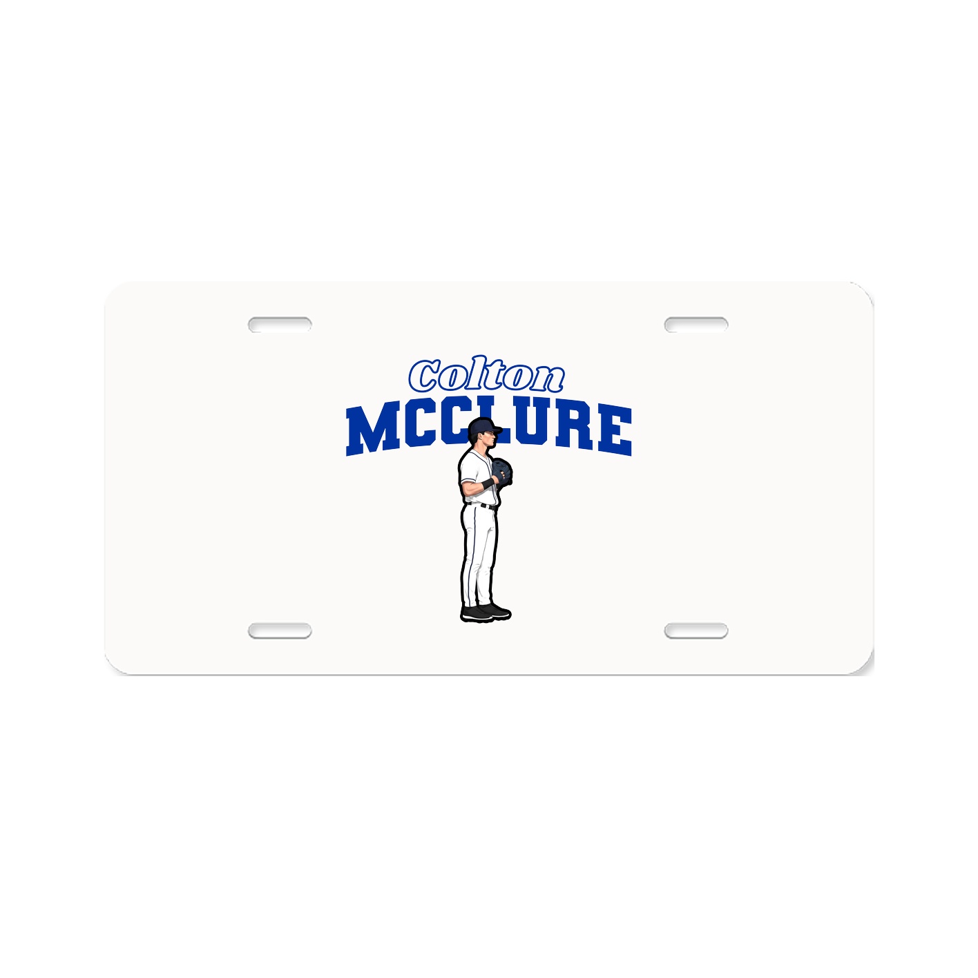 License Plate — Name Arch in Classic