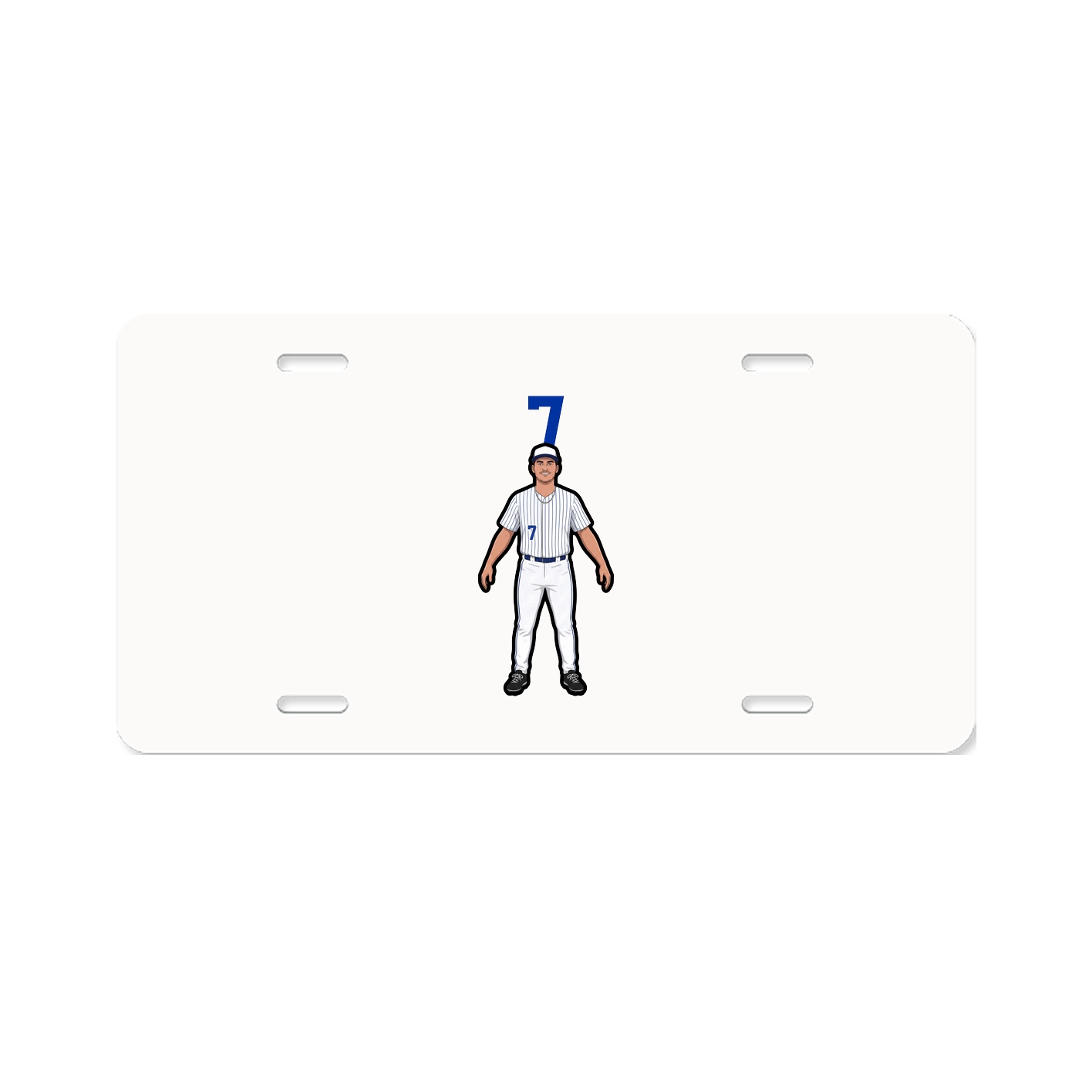 License Plate — Number Top in Classic