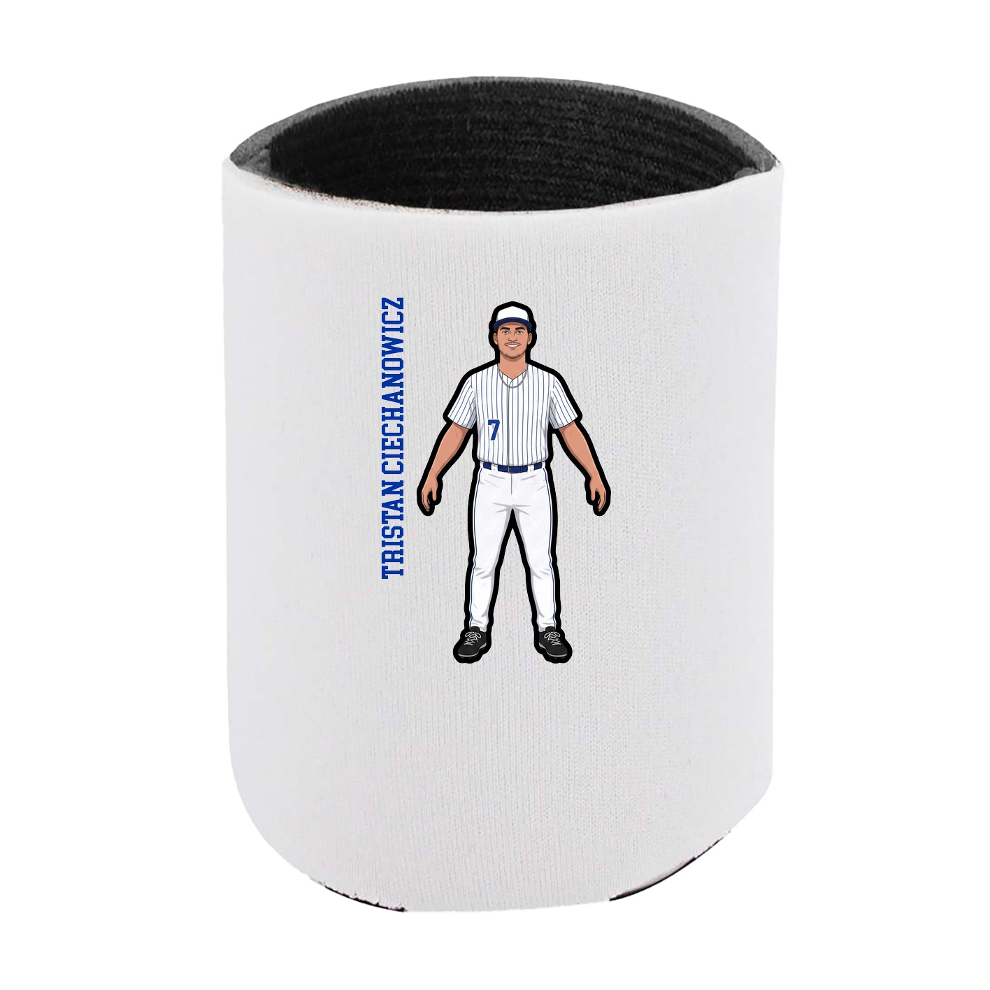 Can Holder — Name Vertical in White