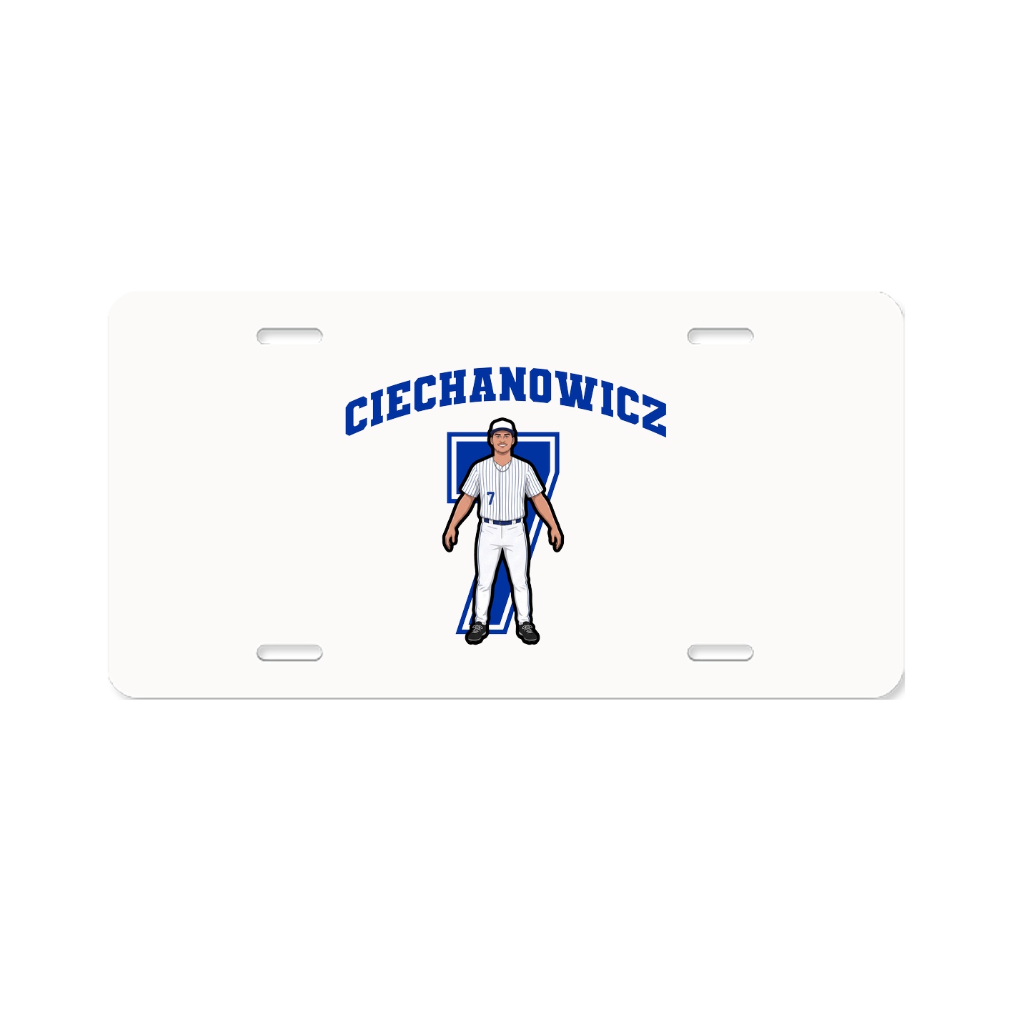 License Plate — Number in Classic