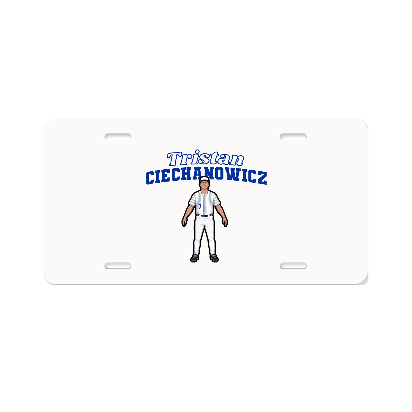 License Plate — Name Arch in Classic