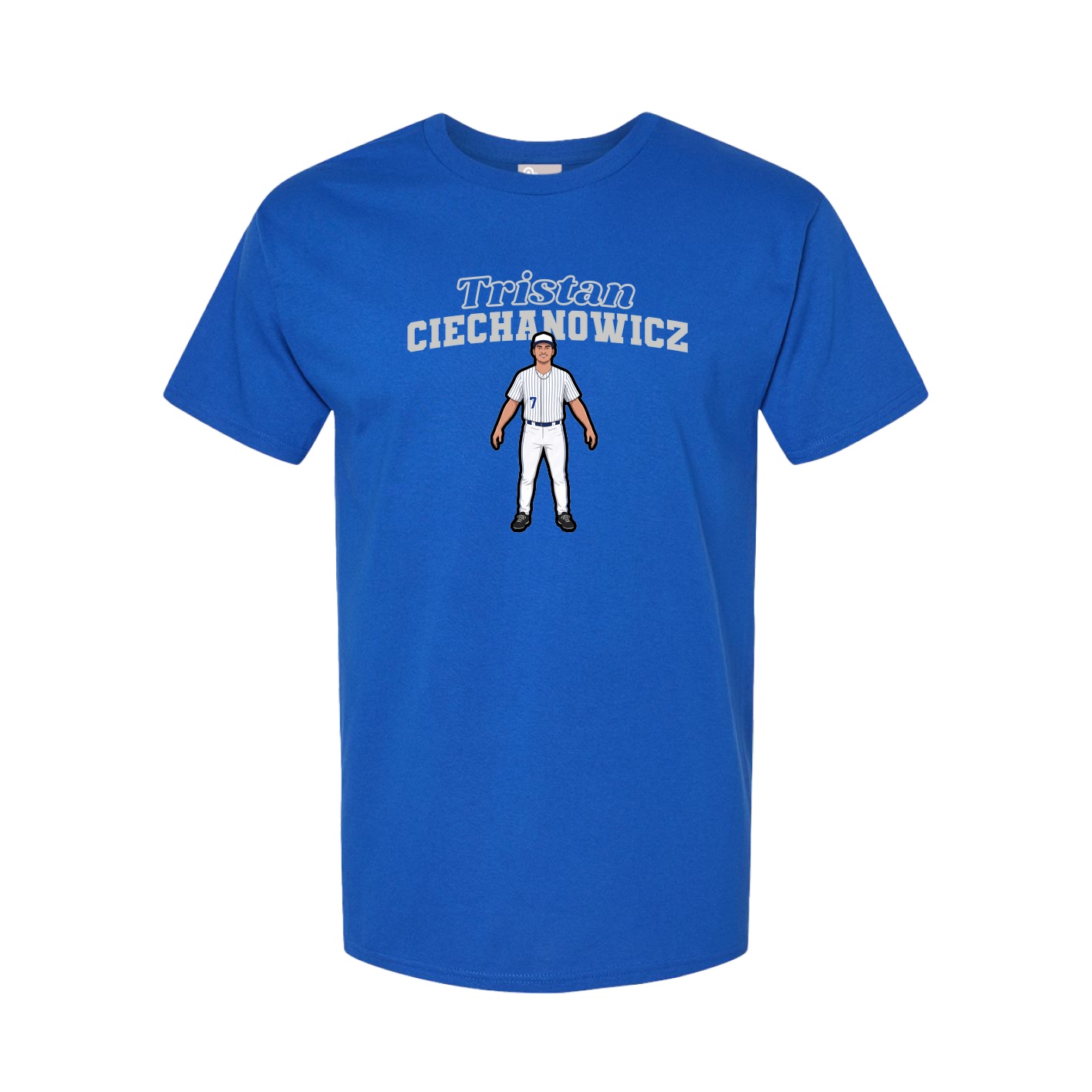 Youth Tee — Name Arch in Royal
