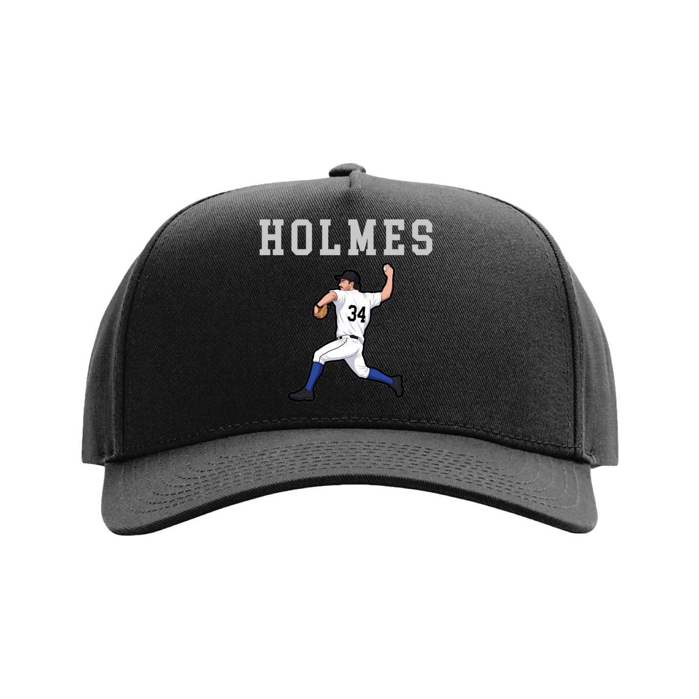 Full Fabric Five-Panel Champ Cap — Shirsey in Black