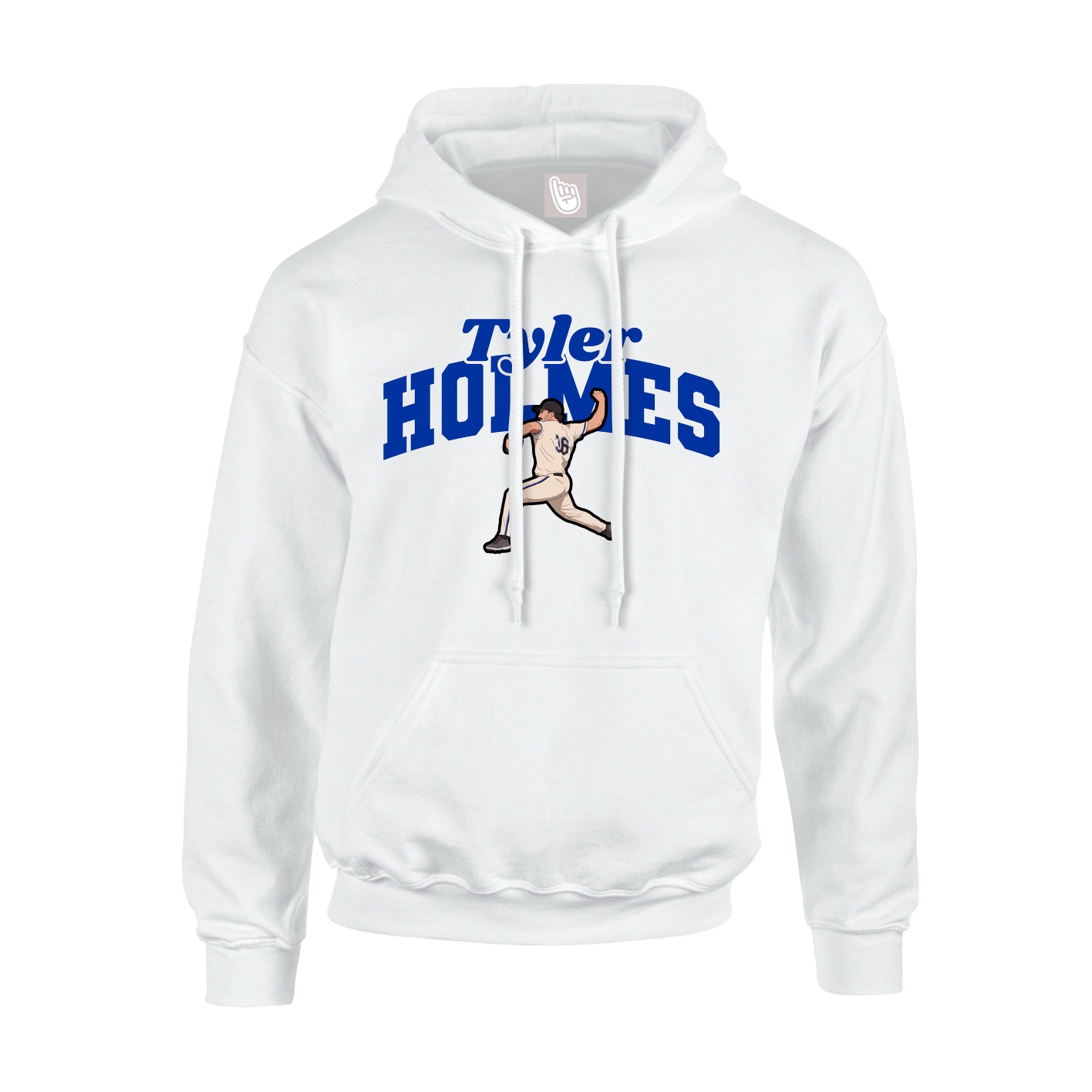 Hoodie — Signature Arch in White