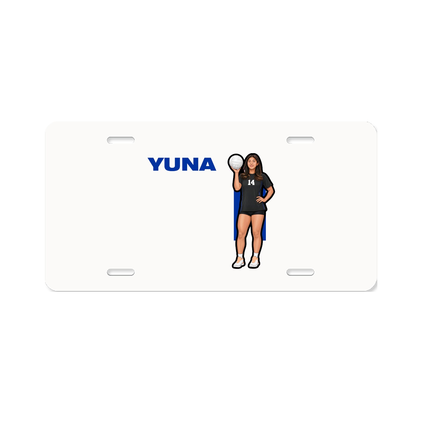 License Plate — Player Name in Classic
