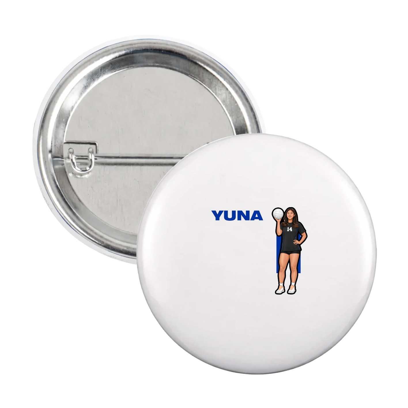 Game Day Button — Player Name in White