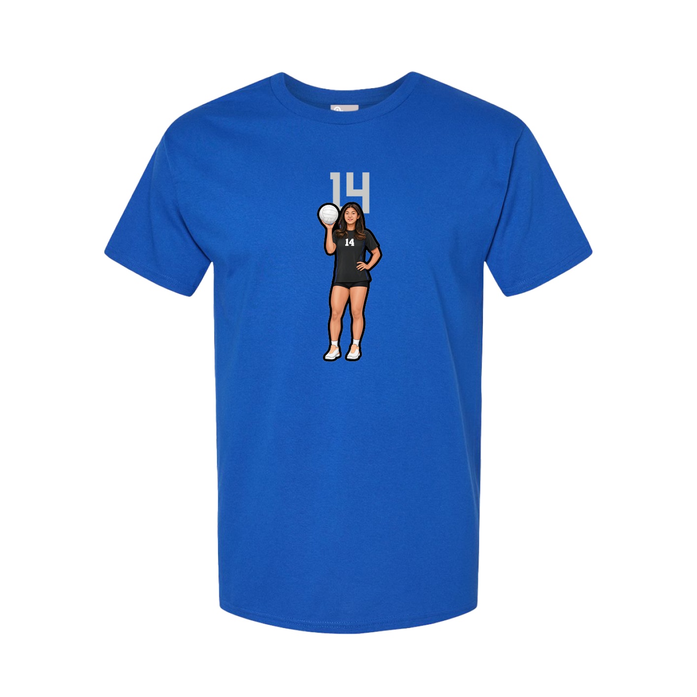 Tee — Number Top in Royal