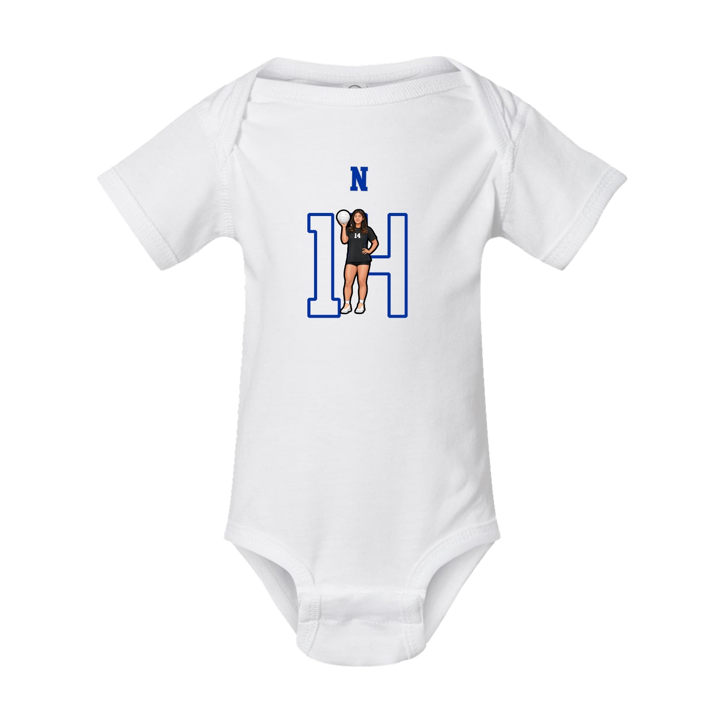 Baby Onesie — Shirsey Arch in White