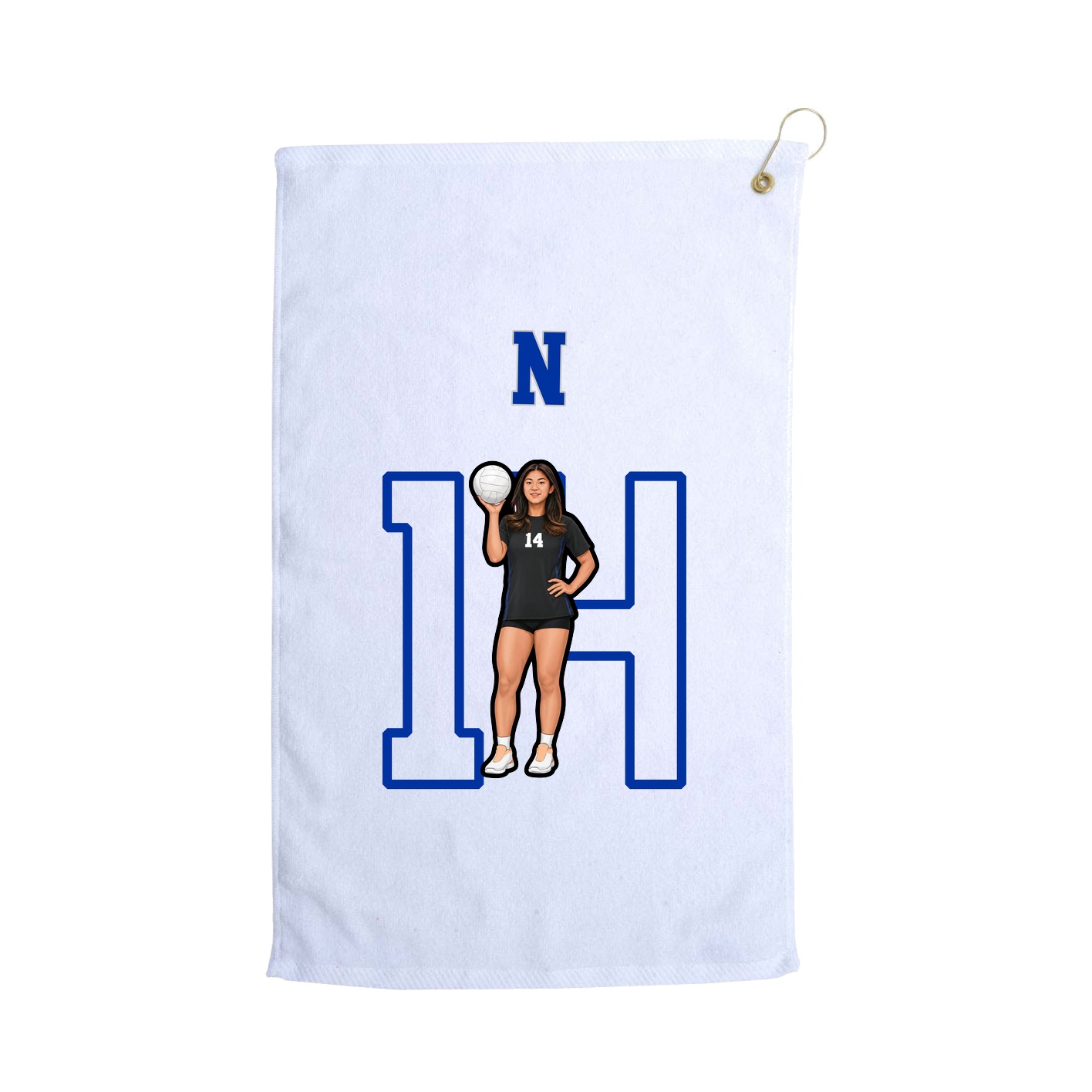 Golf Towel — Shirsey Arch in White