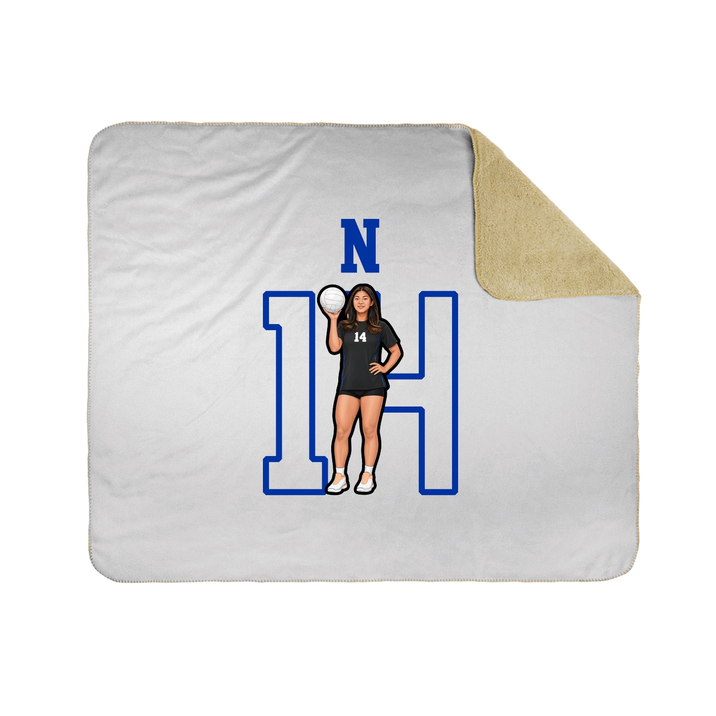 Throw Blanket — Shirsey in White