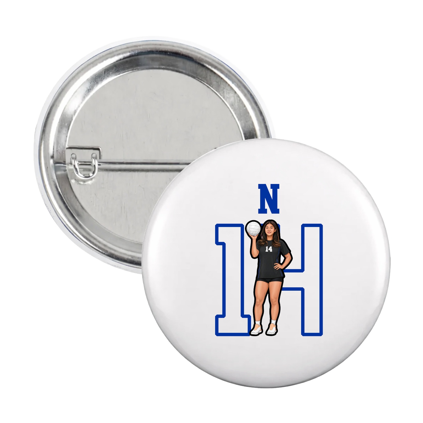 Game Day Button — Shirsey in White