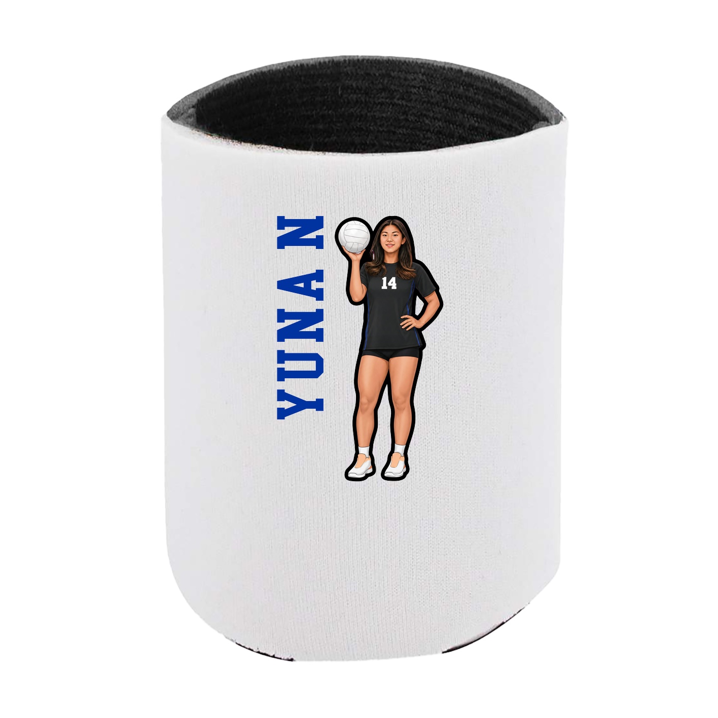 Can Holder — Name Vertical in White