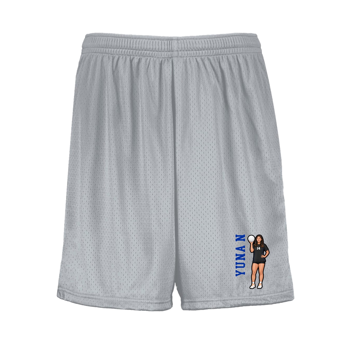 Shorts — Name Vertical in Silver
