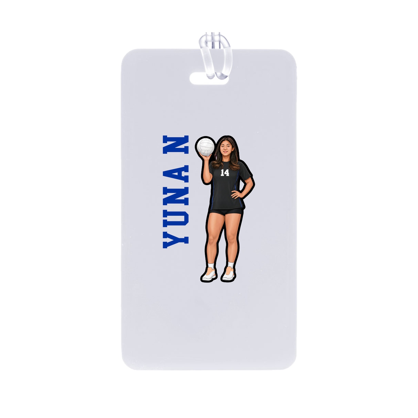 Bag Tag — Name Vertical in Classic