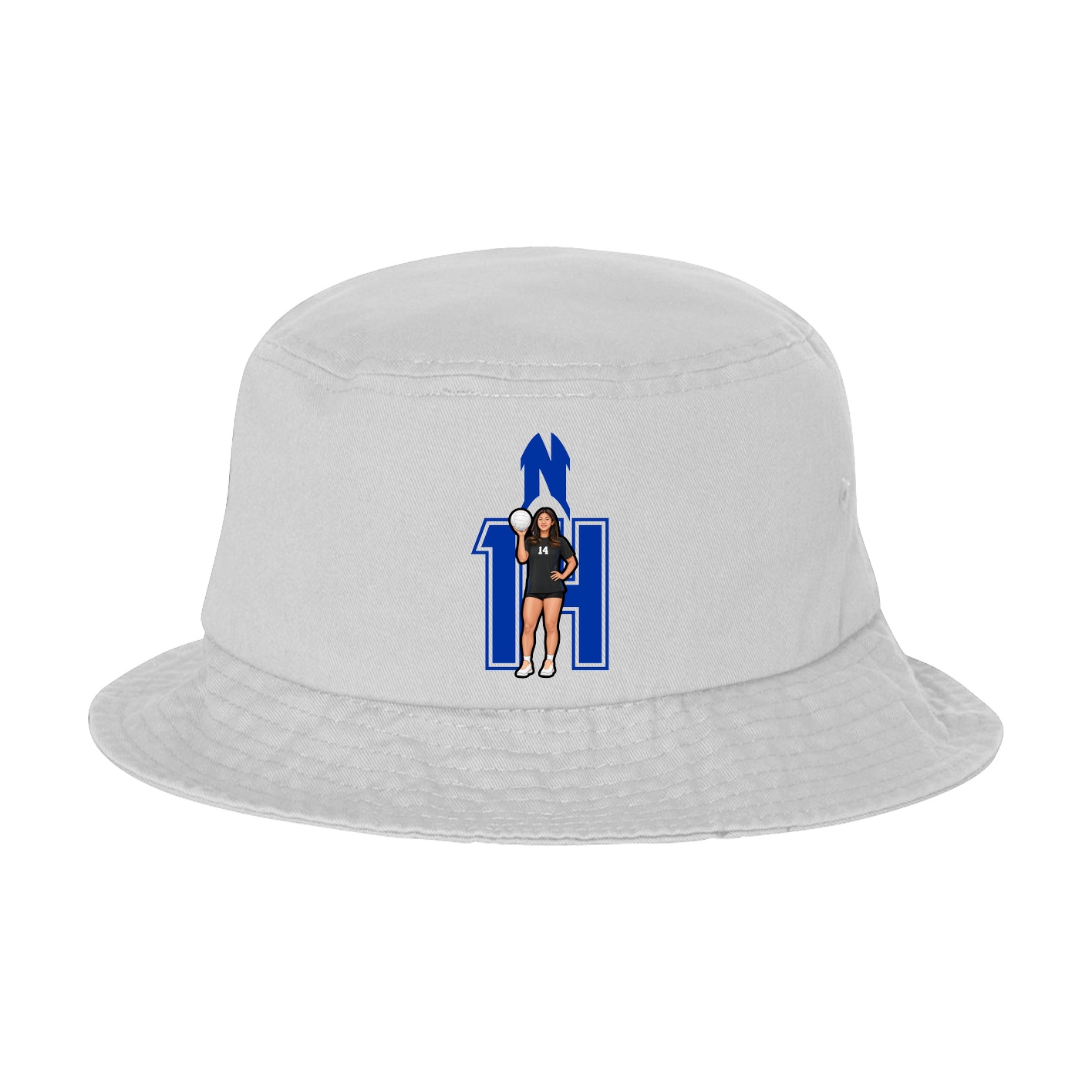 Bucket Cap — Number in White
