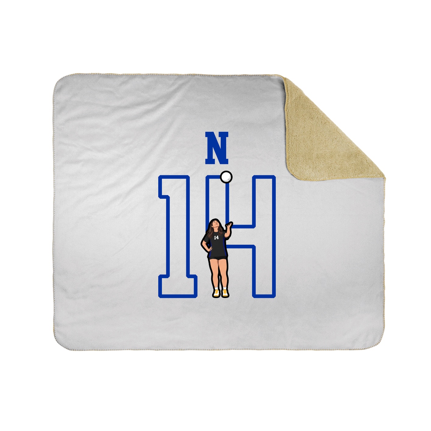 Throw Blanket — Shirsey in White