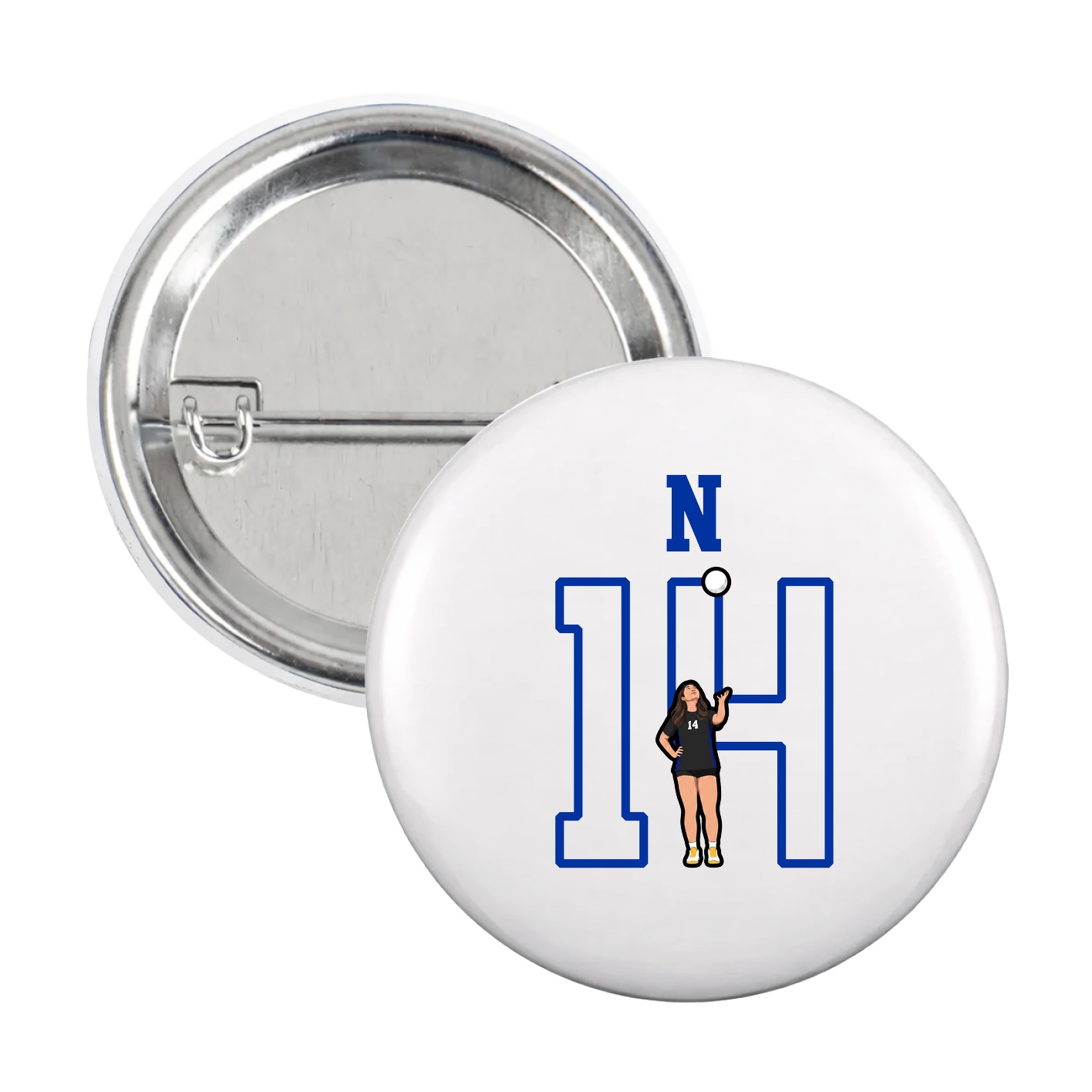 Game Day Button — Shirsey in White