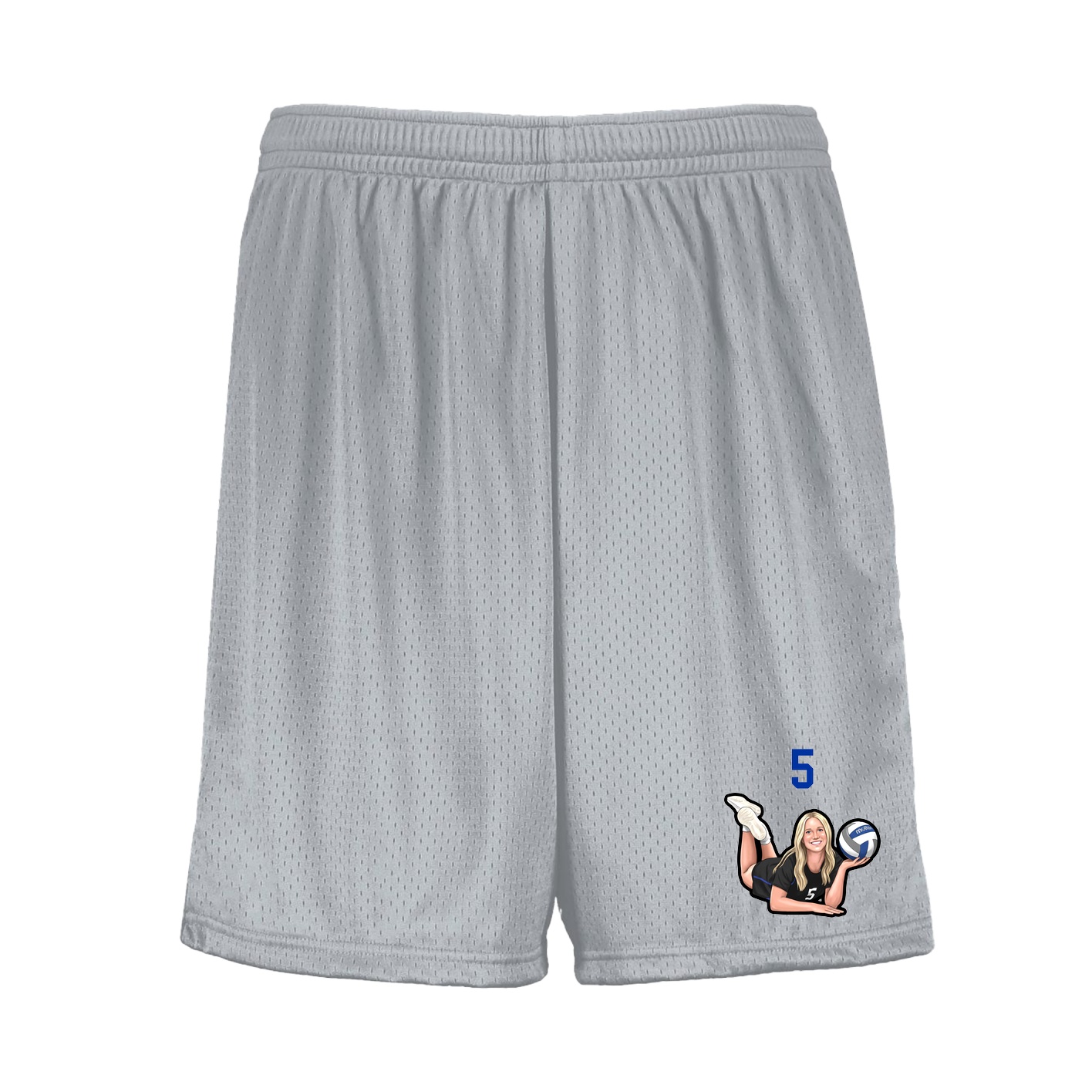 Shorts — Number Top in Silver