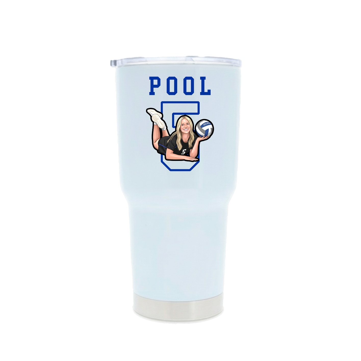 30oz Stainless Steel Tumbler — Shirsey in White