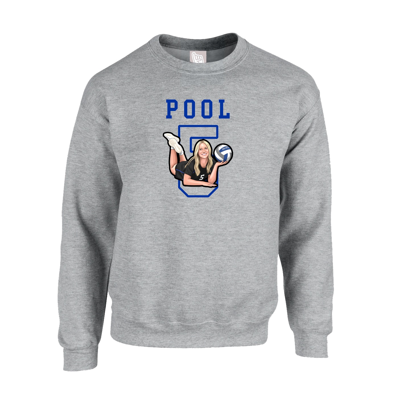 Fleece Crew — Shirsey in Grey
