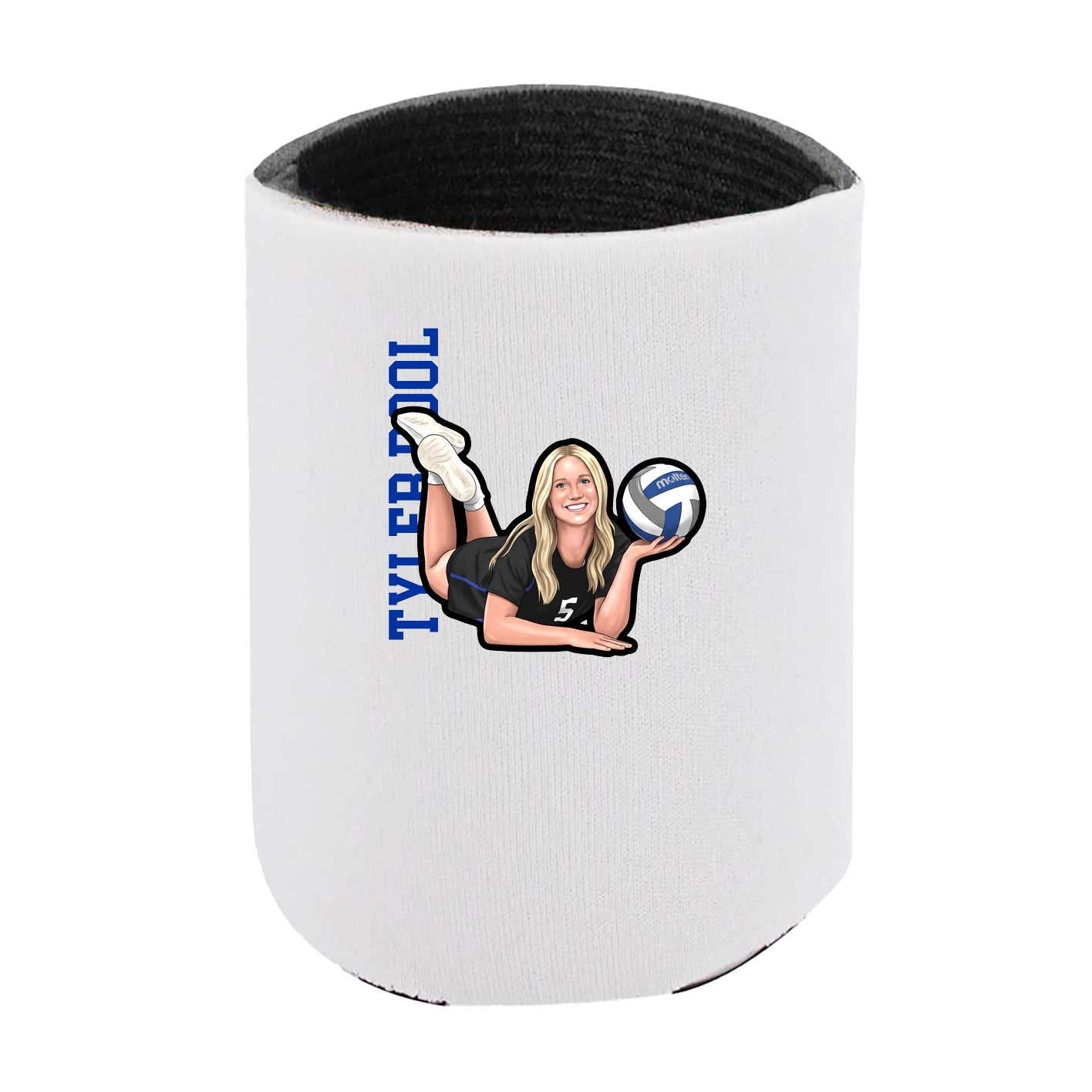 Can Holder — Name Vertical in White