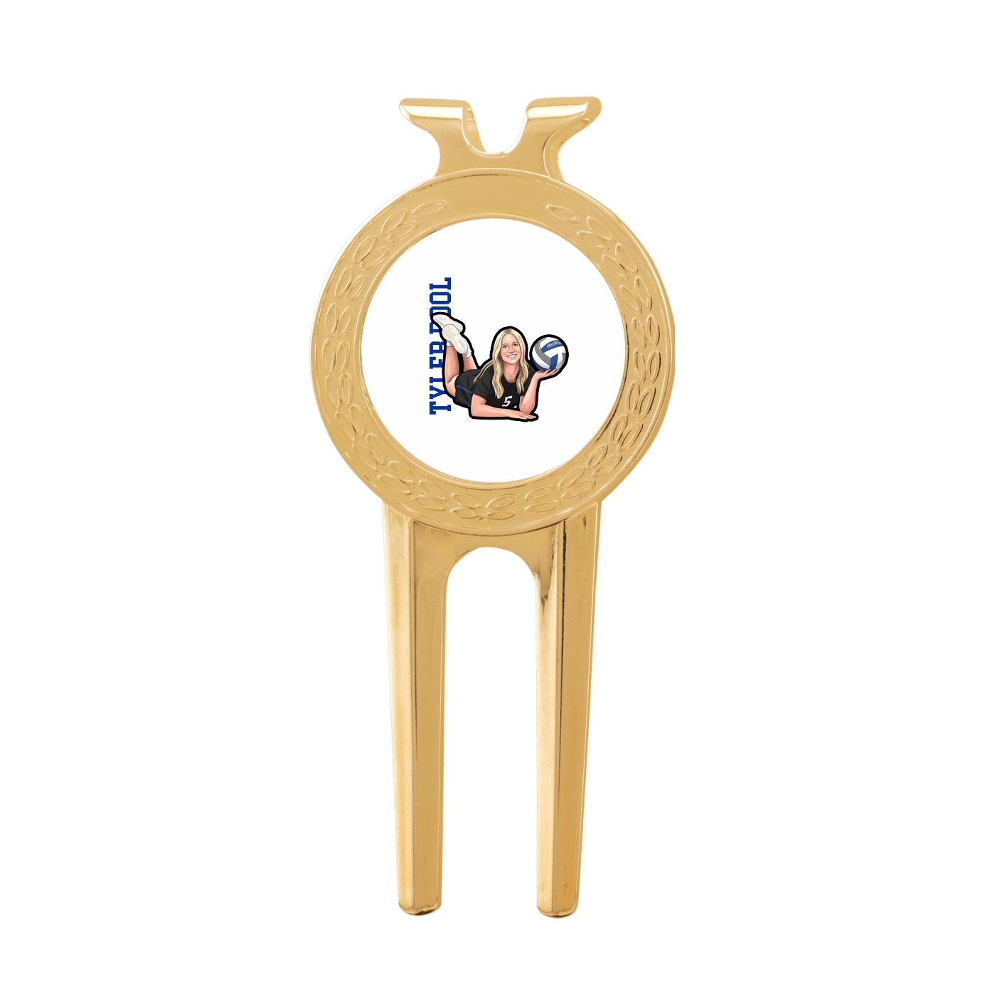 Divot Tool with Ball Marker — Name Vertical in Classic