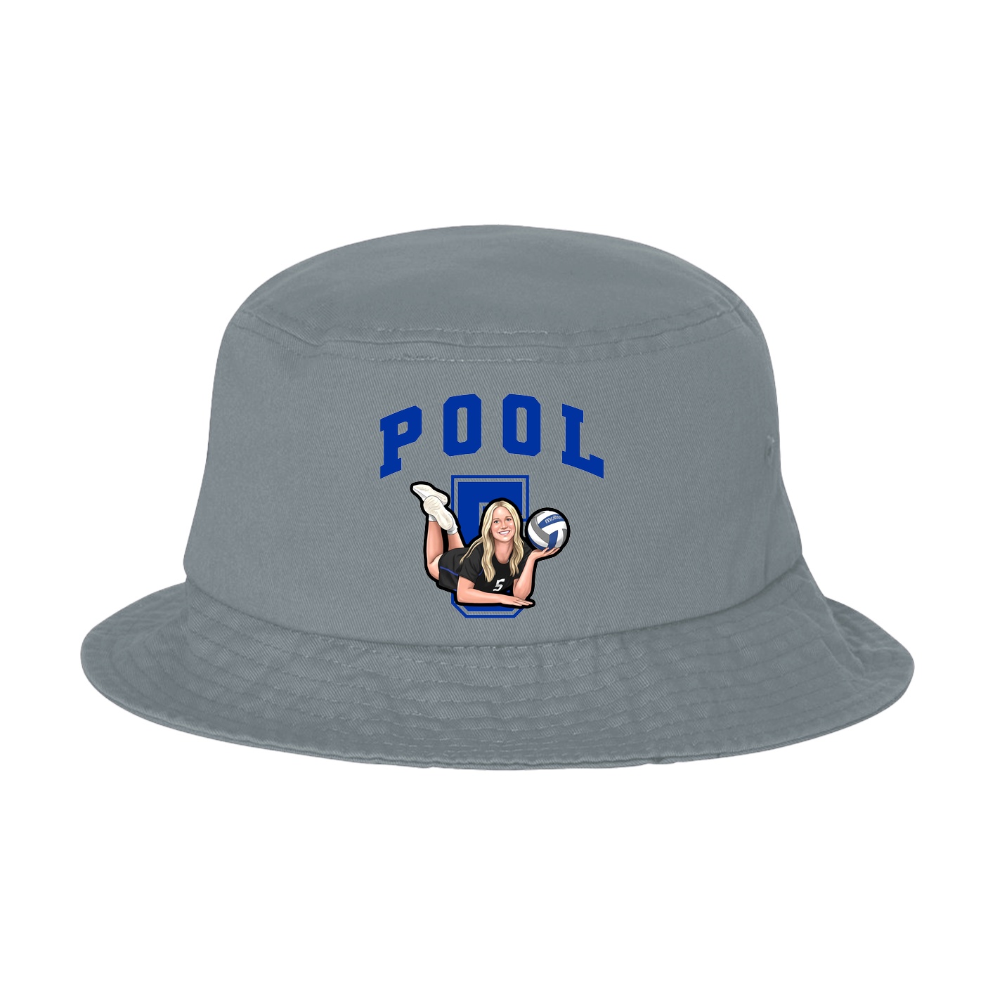 Bucket Cap — Number in Grey