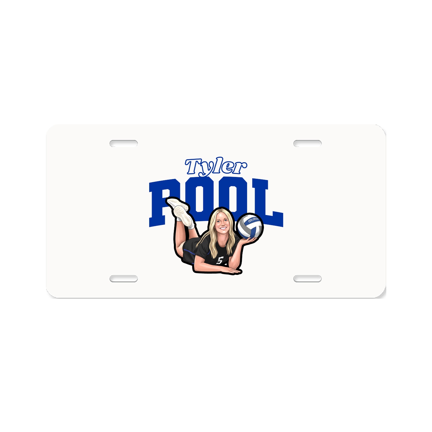 License Plate — Name Arch in Classic