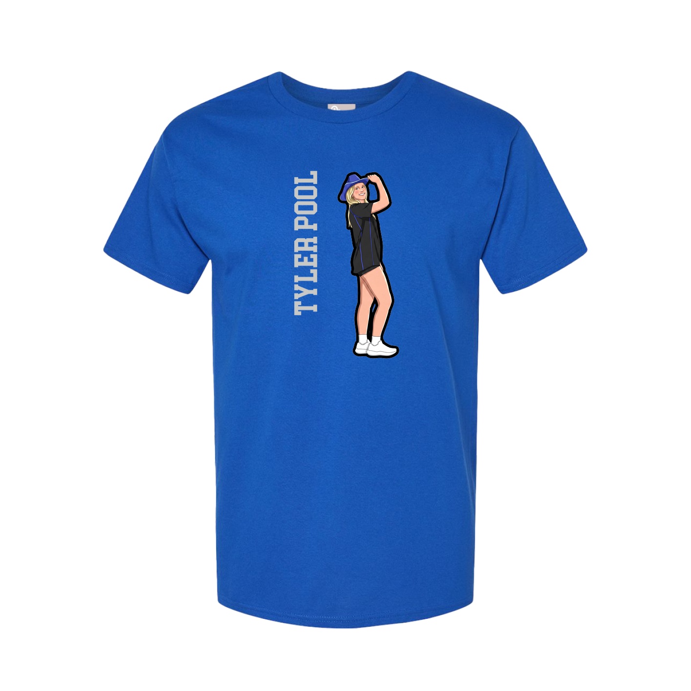Tee — Name Vertical in Royal