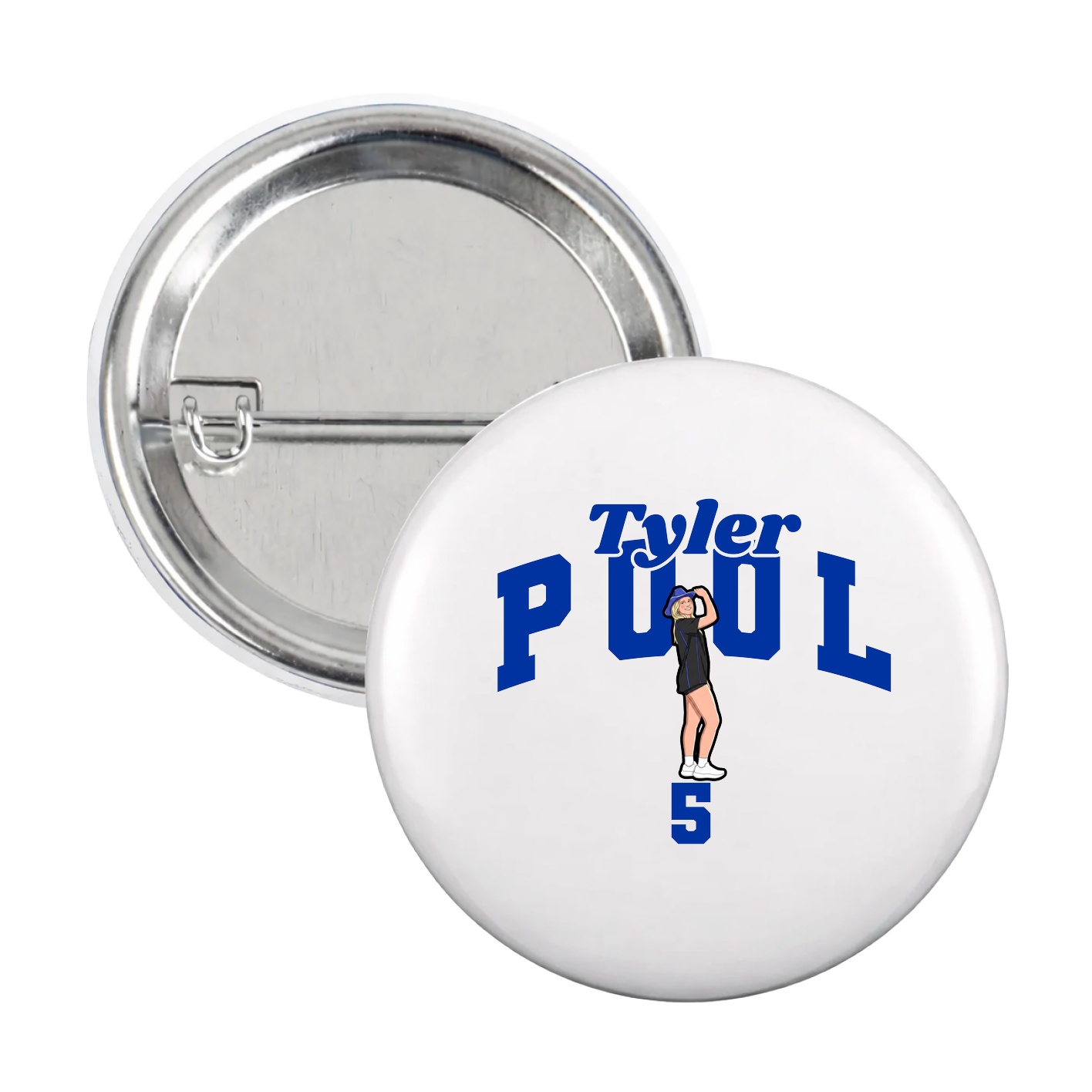 Game Day Button — Signature Arch in White